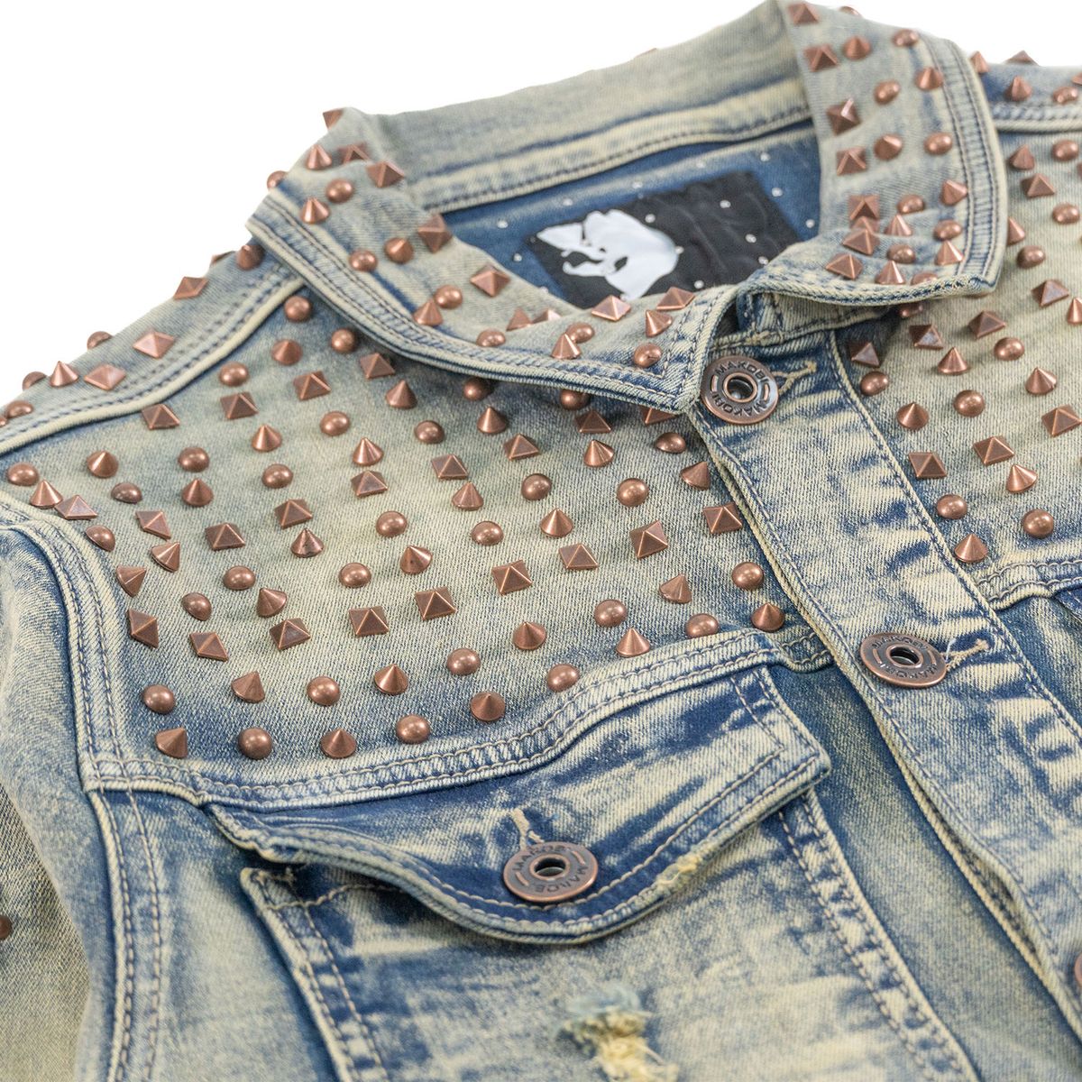 MENS MAKOBI POSITONI DENIM JACKET (DIRT)