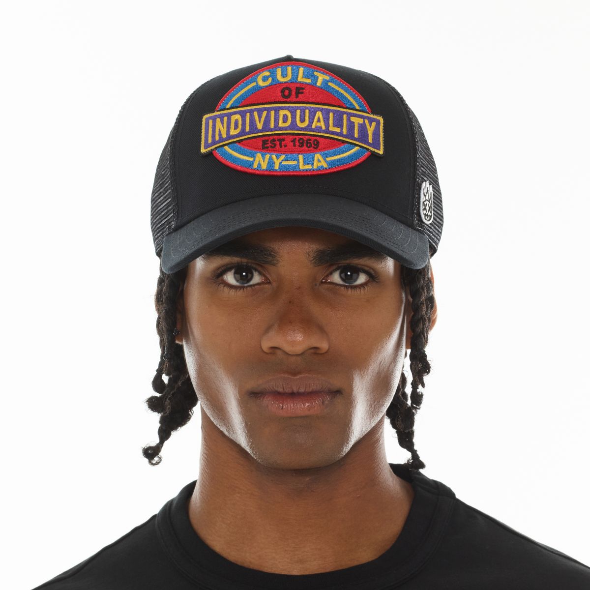 CULT OVERSIZED PATCH HAT (BLACK)