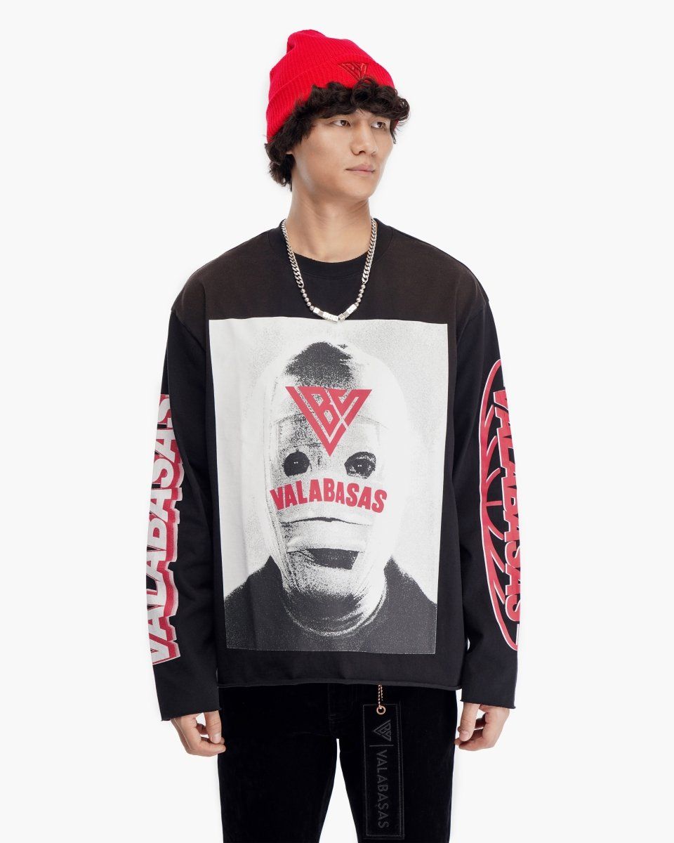 MENS VALABASAS MUMMY LONG SLEEVE SHIRT (VINTAGE BLACK)