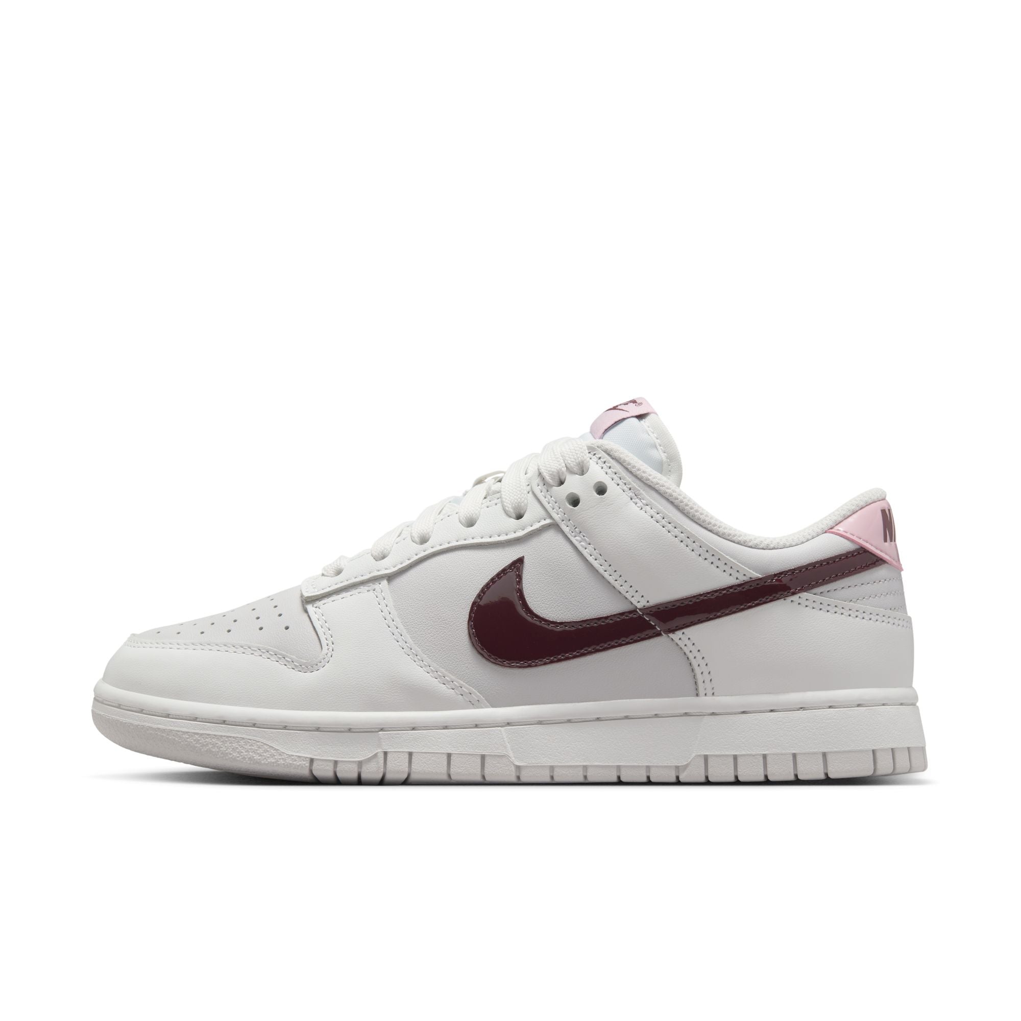 WOMENS NIKE DUNK LOW (SUMMIT WHITE/PLUM CHALK/VAST GREY)