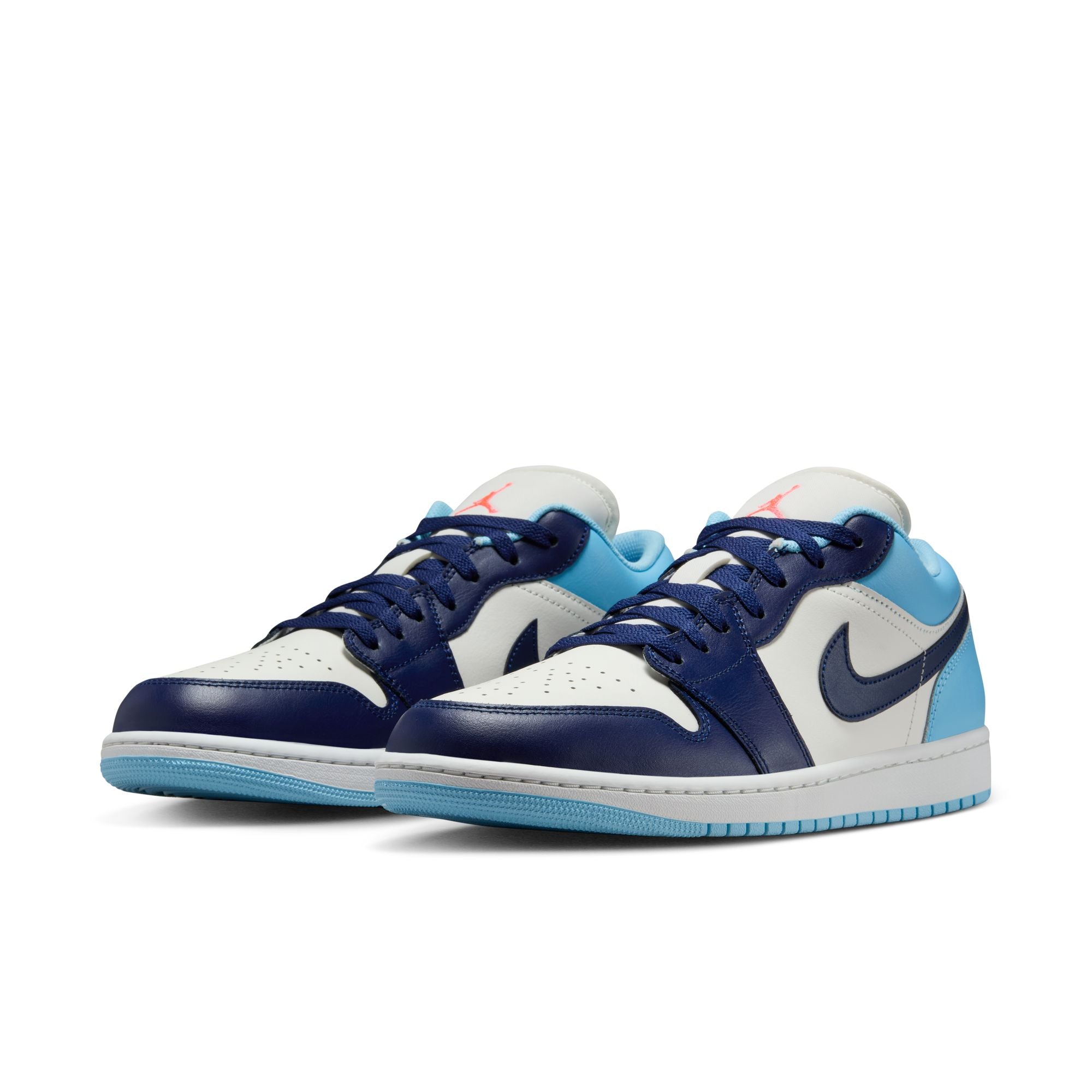 MENS AIR JORDAN 1 LOW (SAIL/BLUE VOID/BLUE CHILL/HOT LAVA)