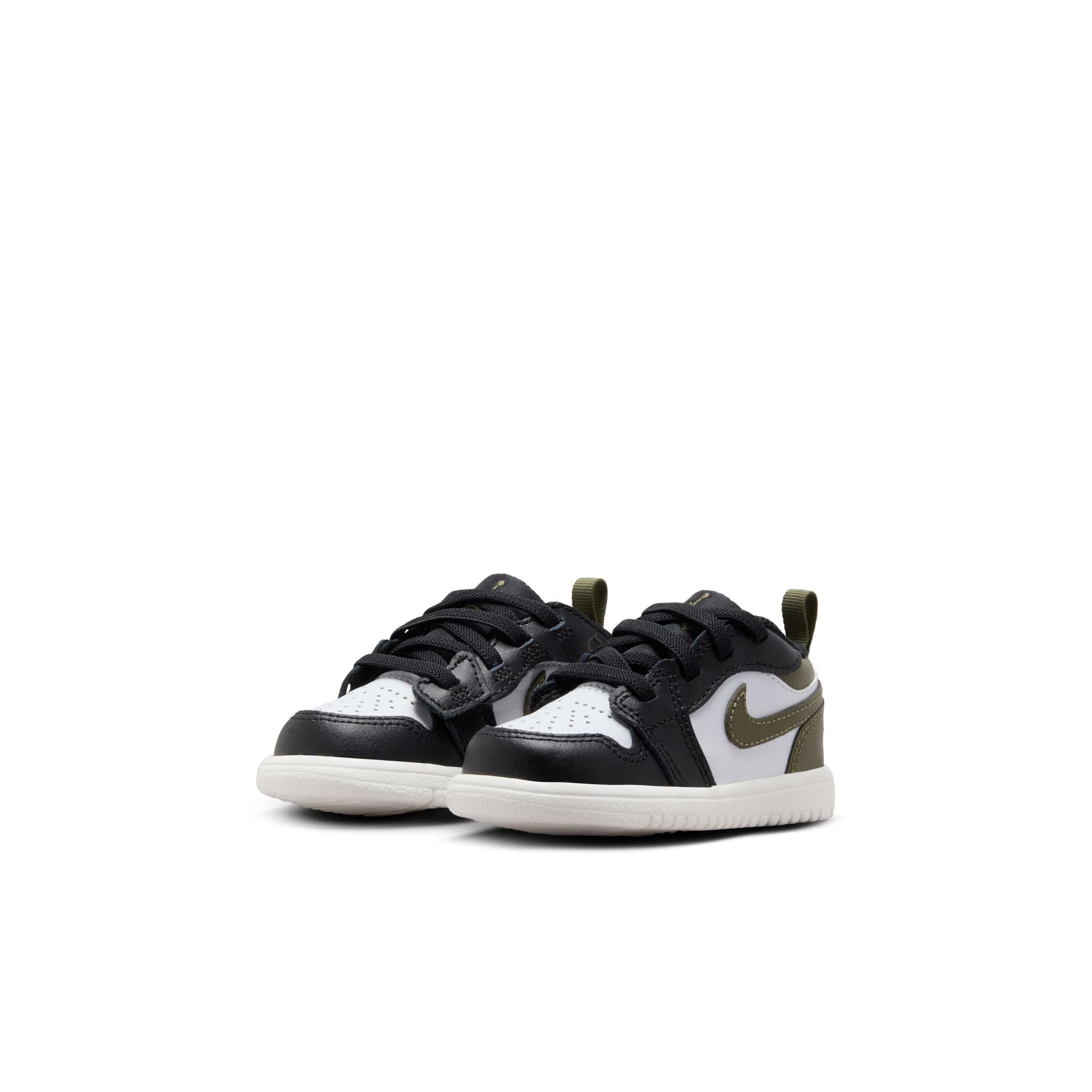 KIDS JORDAN 1 LOW ALT TD (BLACK/WHITE/MEDIUM OLIVE/SAIL)