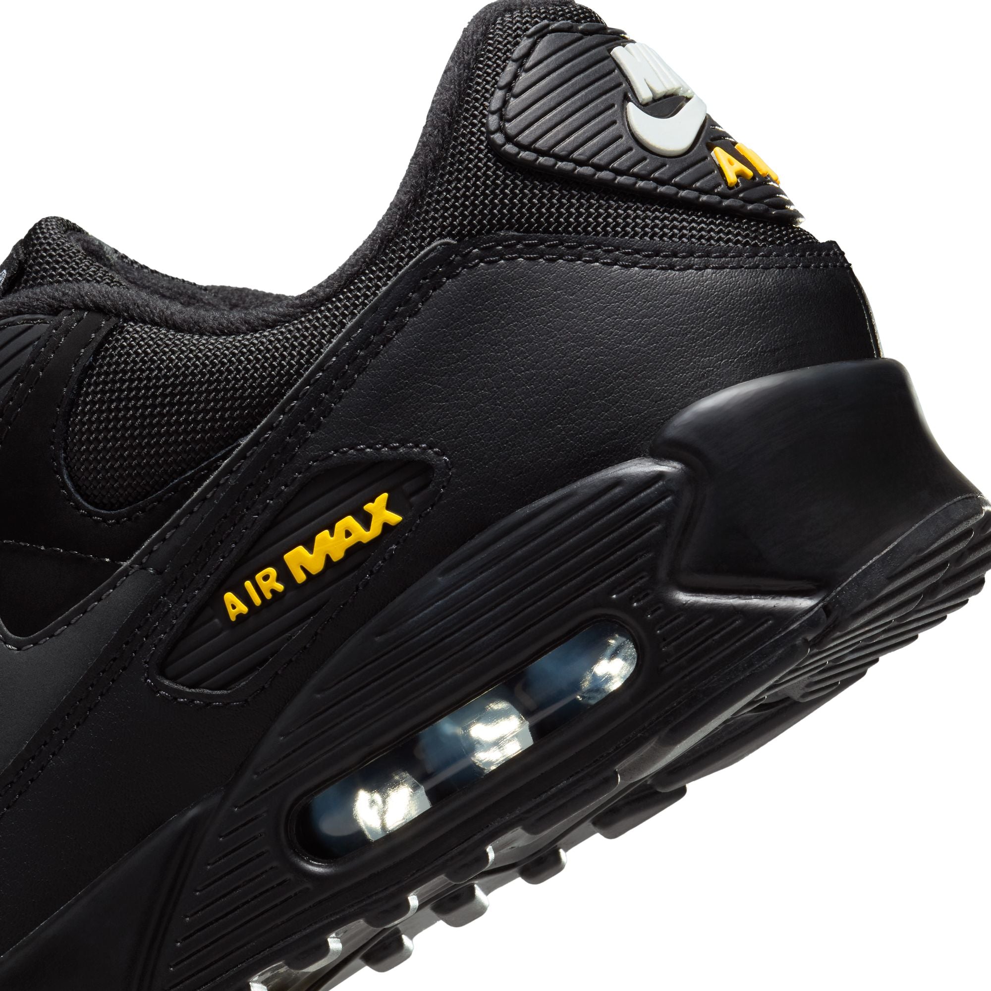 MENS NIKE AIR MAX 90 (BLACK/ANTHRACITE/UNIVERSITY GOLD/WHITE)