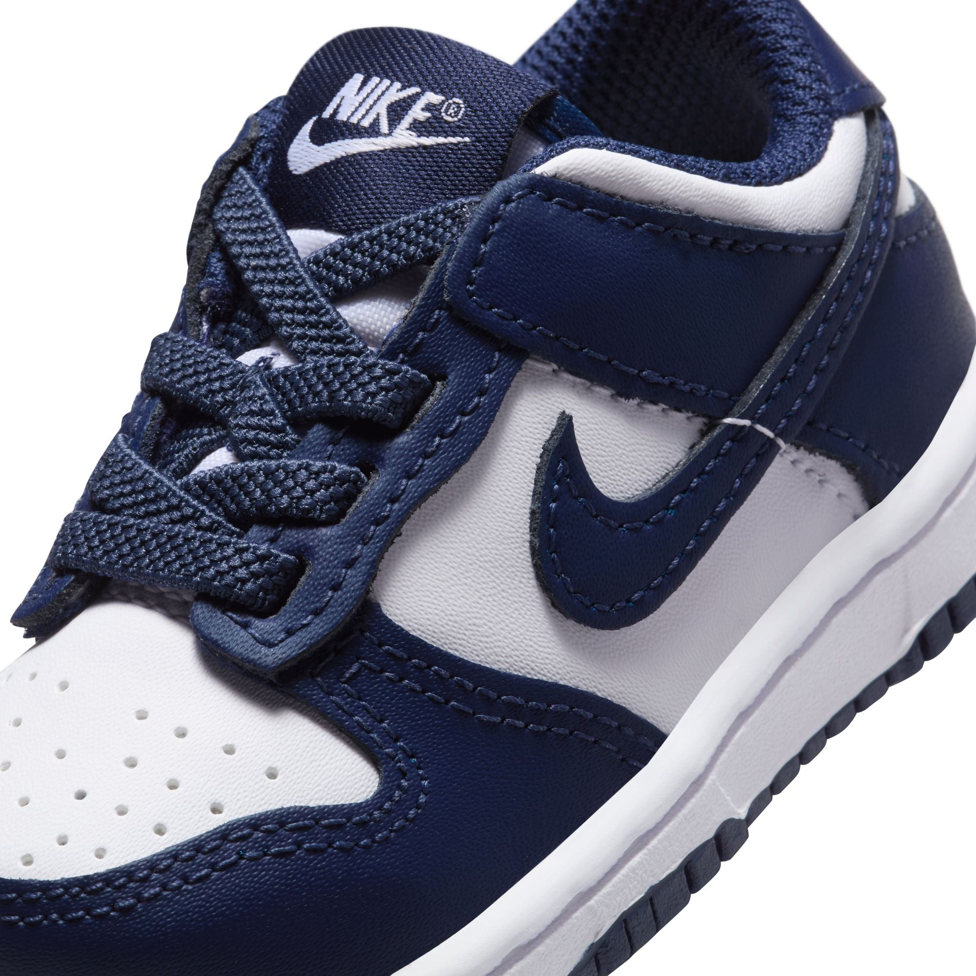 KIDS NIKE DUNK LOW TD (WHITE/MIDNIGHT NAVY)