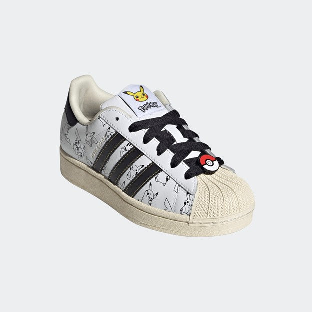 KIDS POKÉMON X ADIDAS SUPERSTAR II J PIKACHU (WHITE/BLACK)