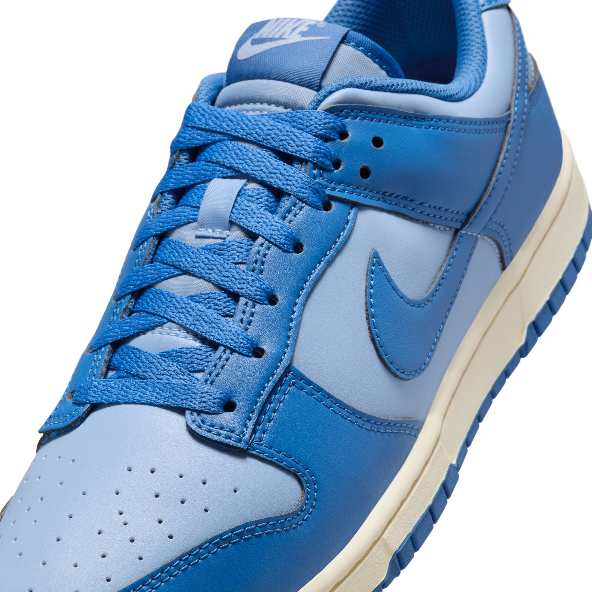 MENS NIKE DUNK LOW RETRO (PSYCHIC BLUE/STAR BLUE/SAIL)