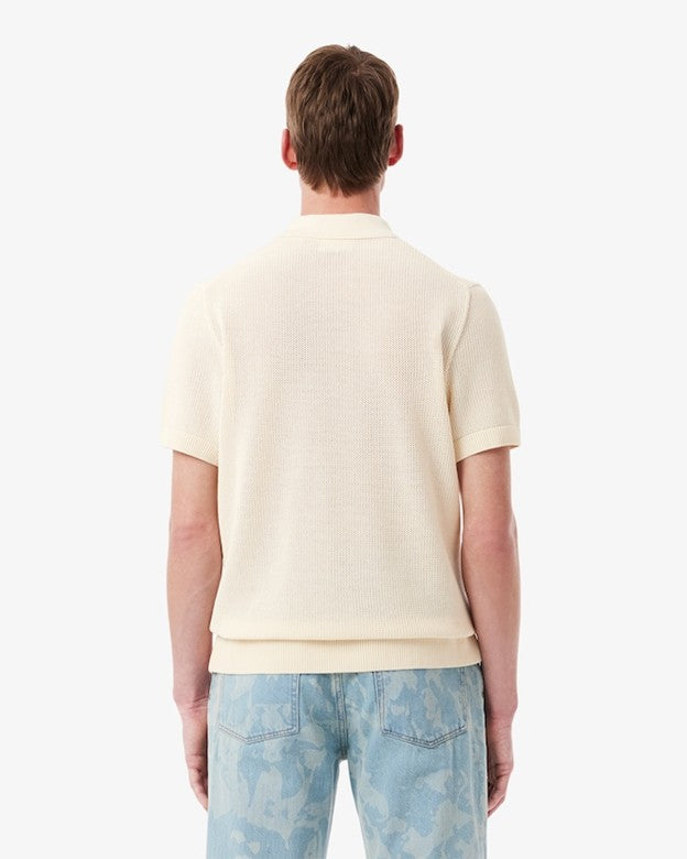 MENS LACOSTE FRENCH MADE POLO COLLAR SWEATER (LAPLAND)