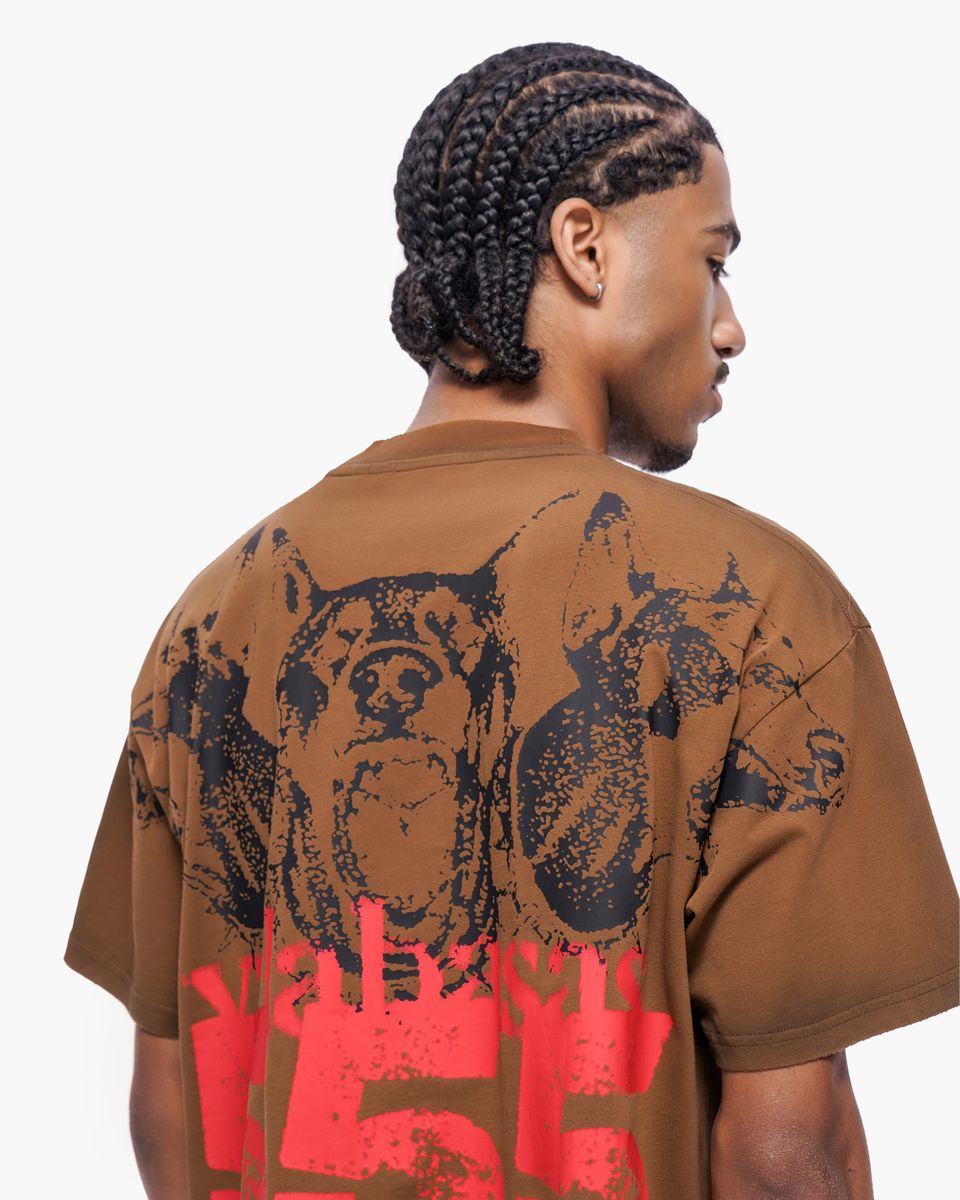 MENS VALABASAS "ART" SHIRT (BROWN)