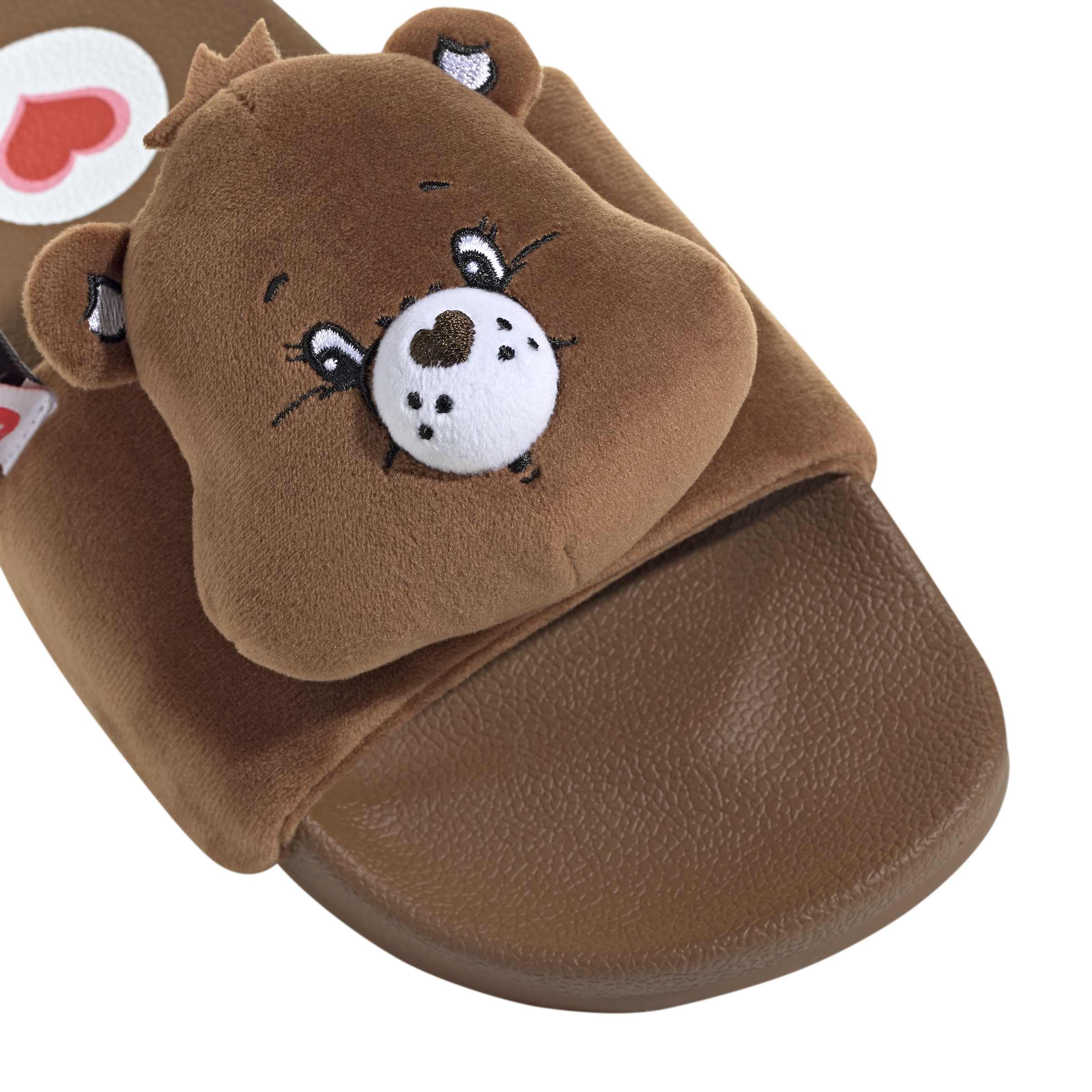 CARE BEARS X WOMENS ADIDAS ADILETTE SLIDE (BROWN)