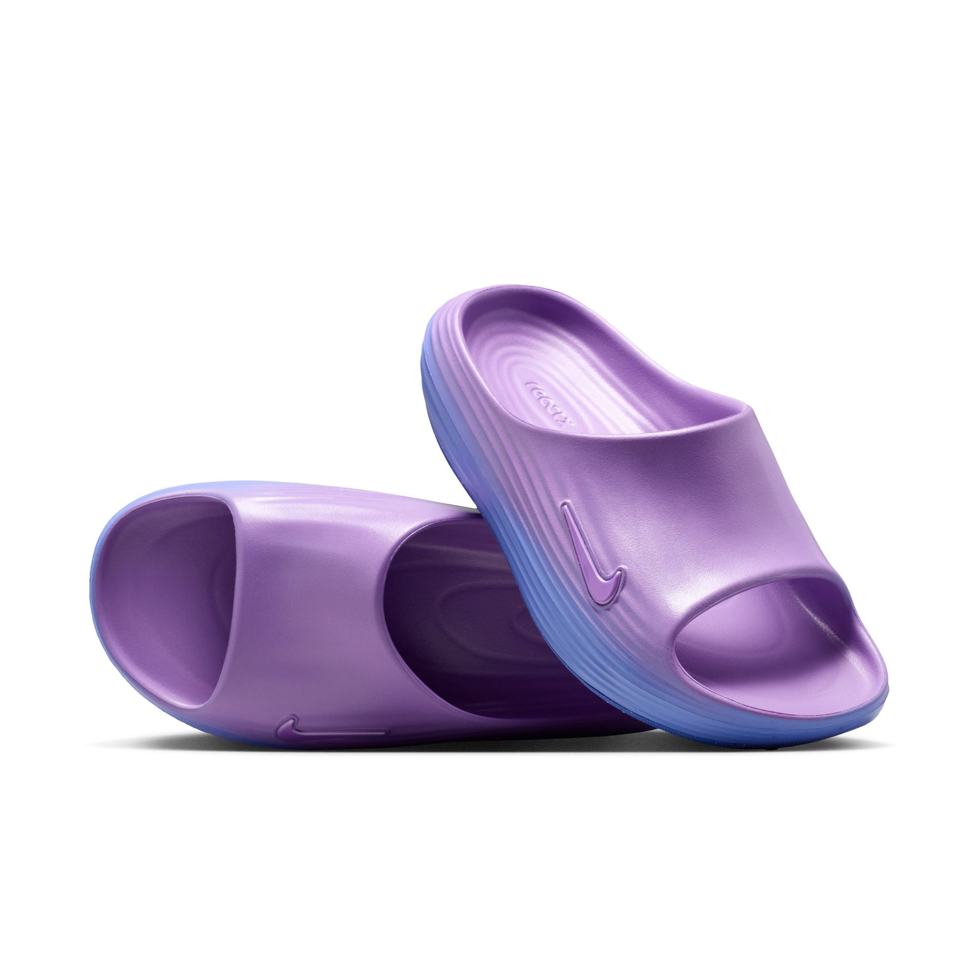 WOMENS NIKE REACTX REJUVEN8 SLIDE (BRIGHT VIOLET/SAPPHIRE)