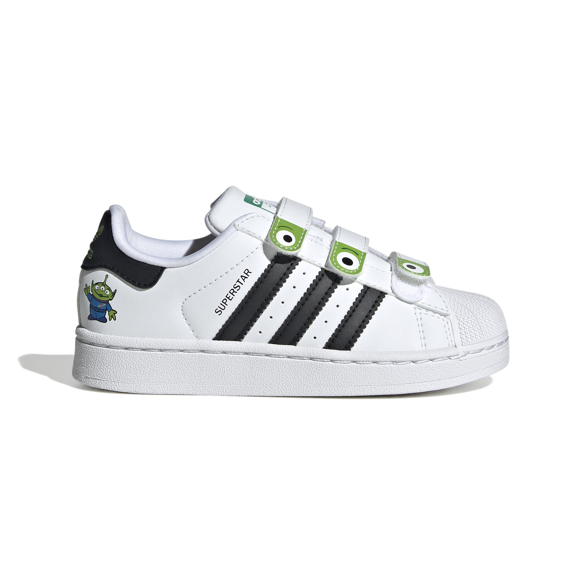 KIDS ADIDAS DISNEY PIXAR SUPERSTAR II COMFORT CLOSURE (CLOUD WHITE / C
