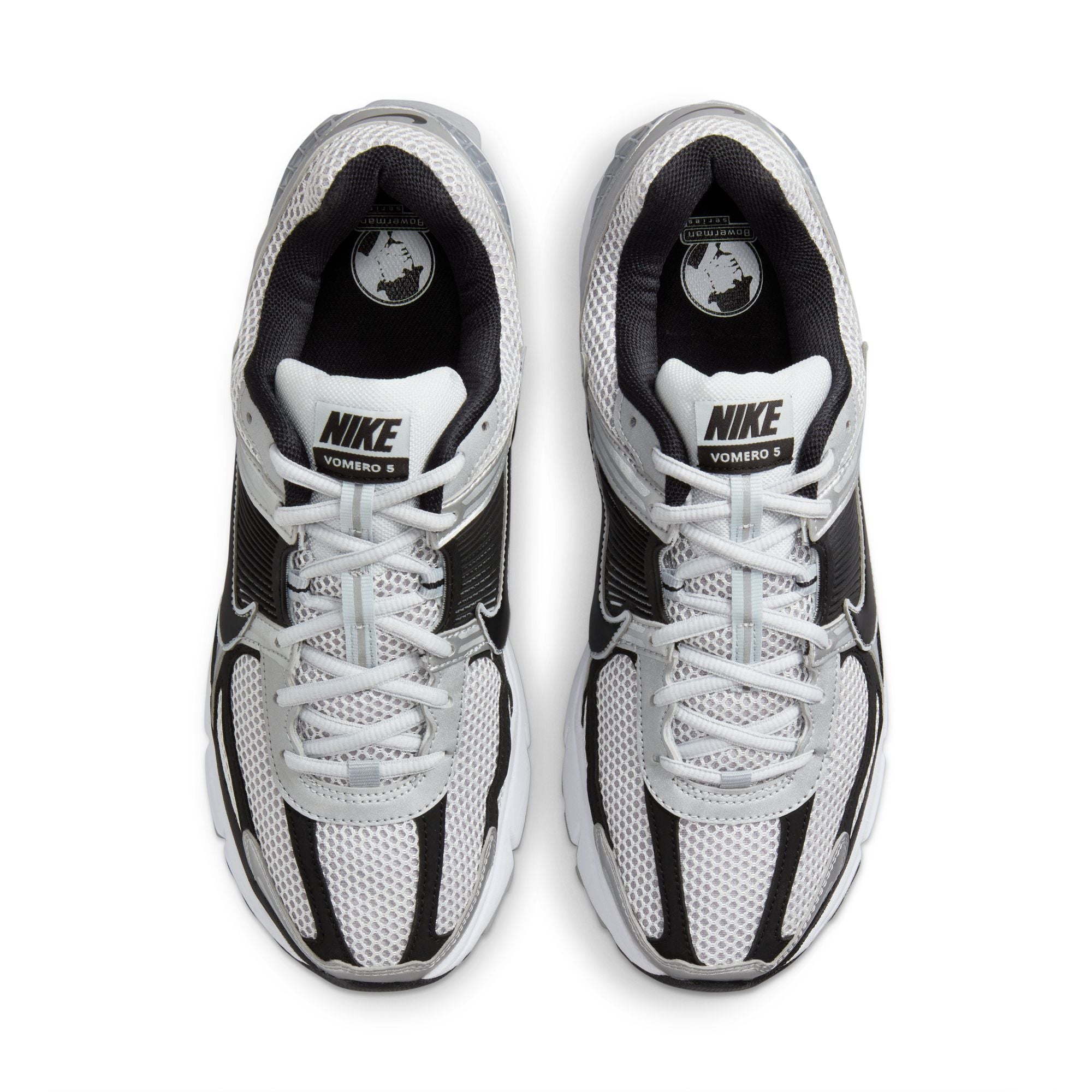 MENS NIKE ZOOM VOMERO 5 (METALLIC SILVER/BLACK)