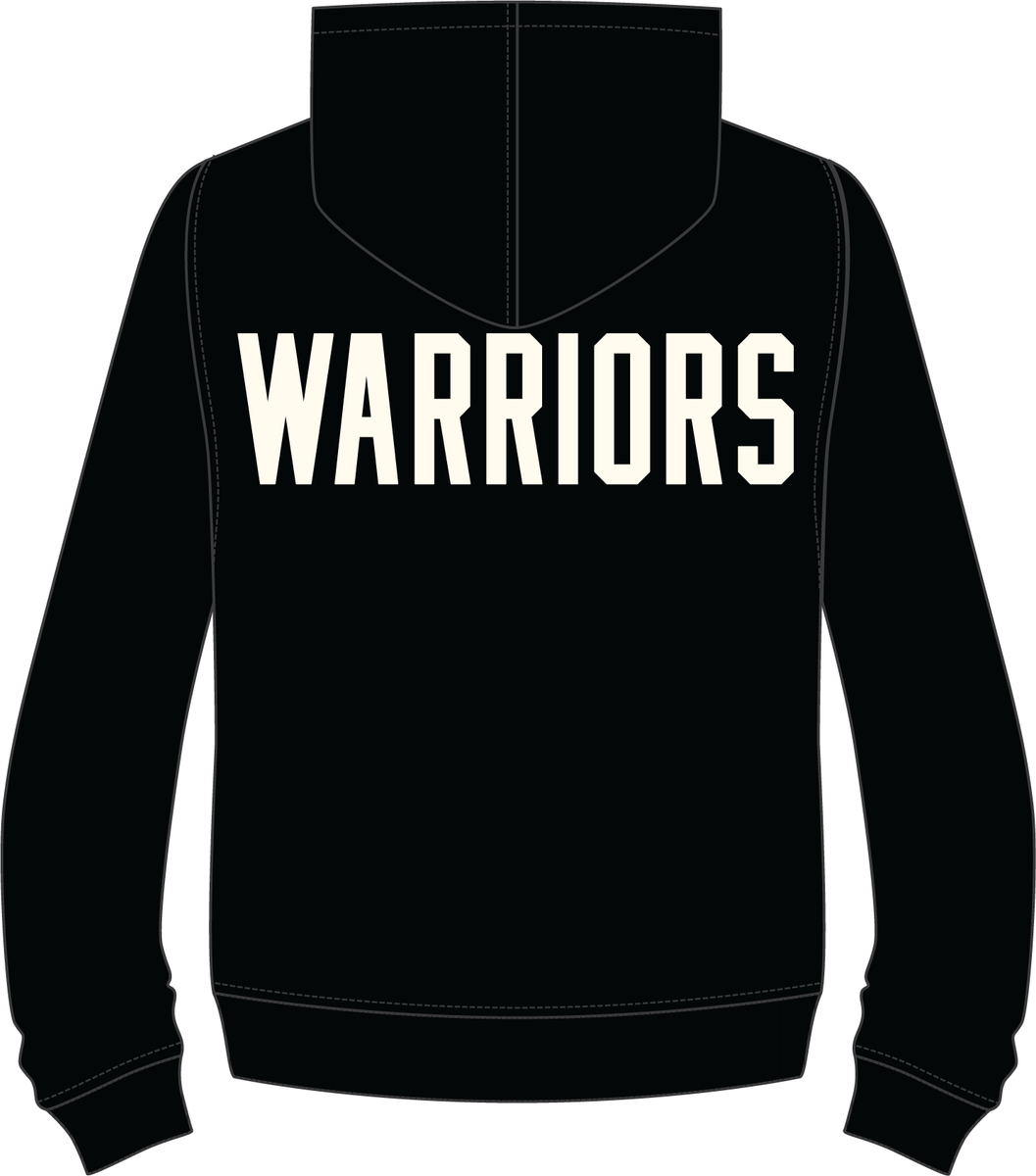 MENS PRO STANDARD GOLDEN STATE WARRIORS MODERN ORIGINALS M FLC PO HOODIE (BLACK)