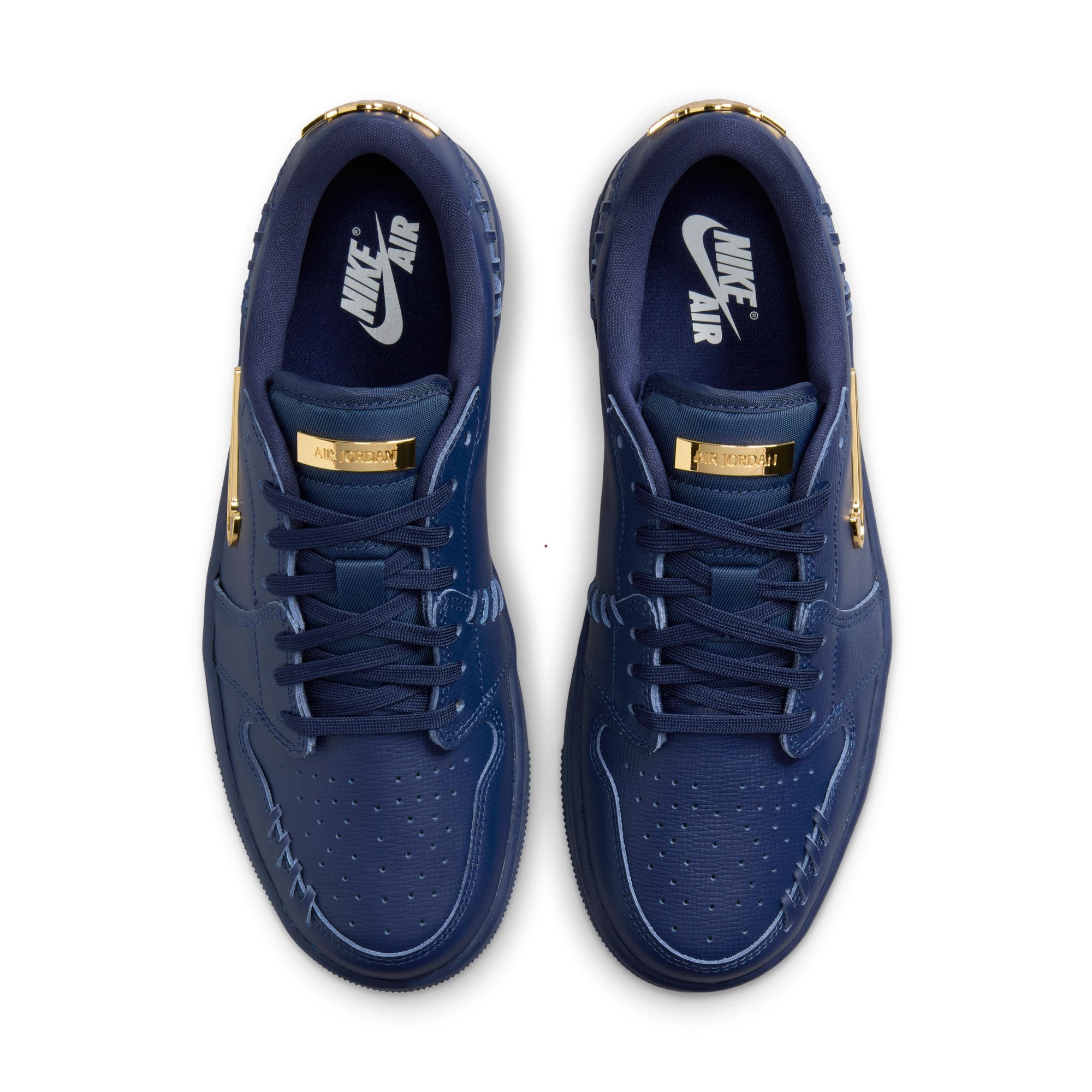 WOMENS AIR JORDAN 1 LOW MM (MIDNIGHT NAVY/METALLIC GOLD)