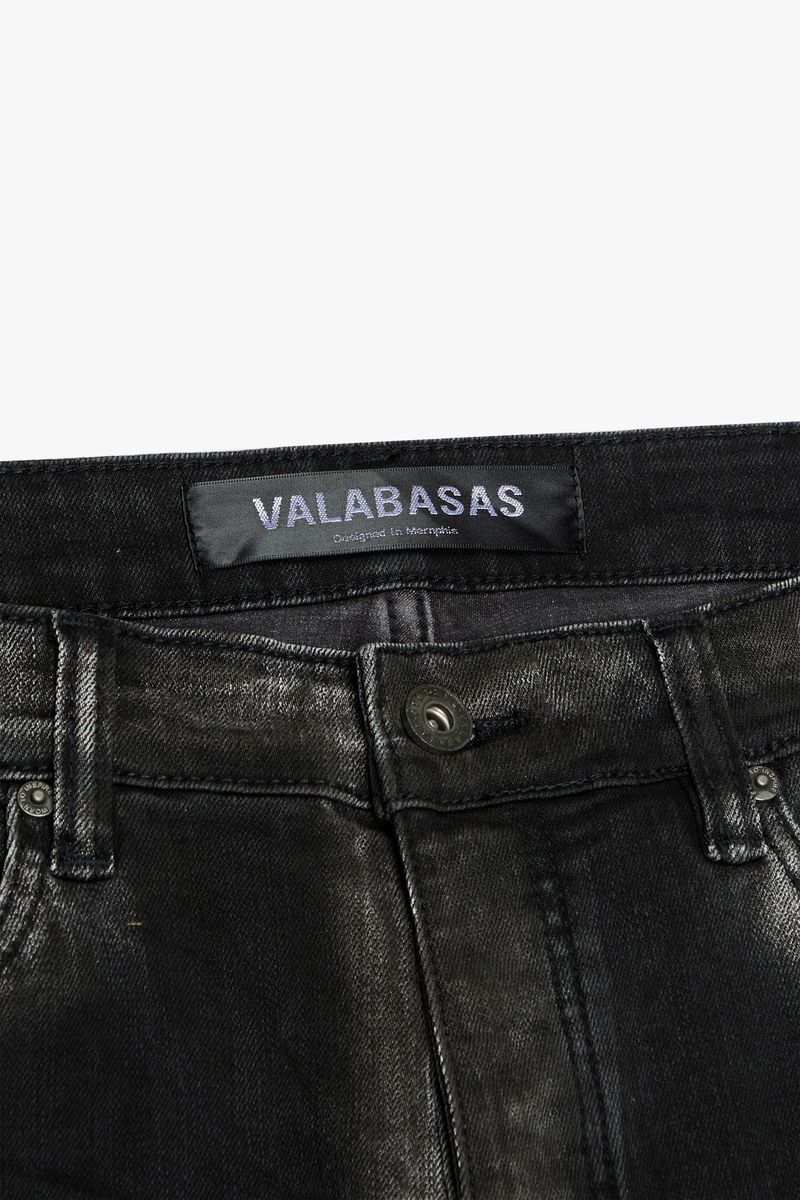 MENS VALABASAS "SKETCH" SKINNY JEAN (BLACK/GREY)