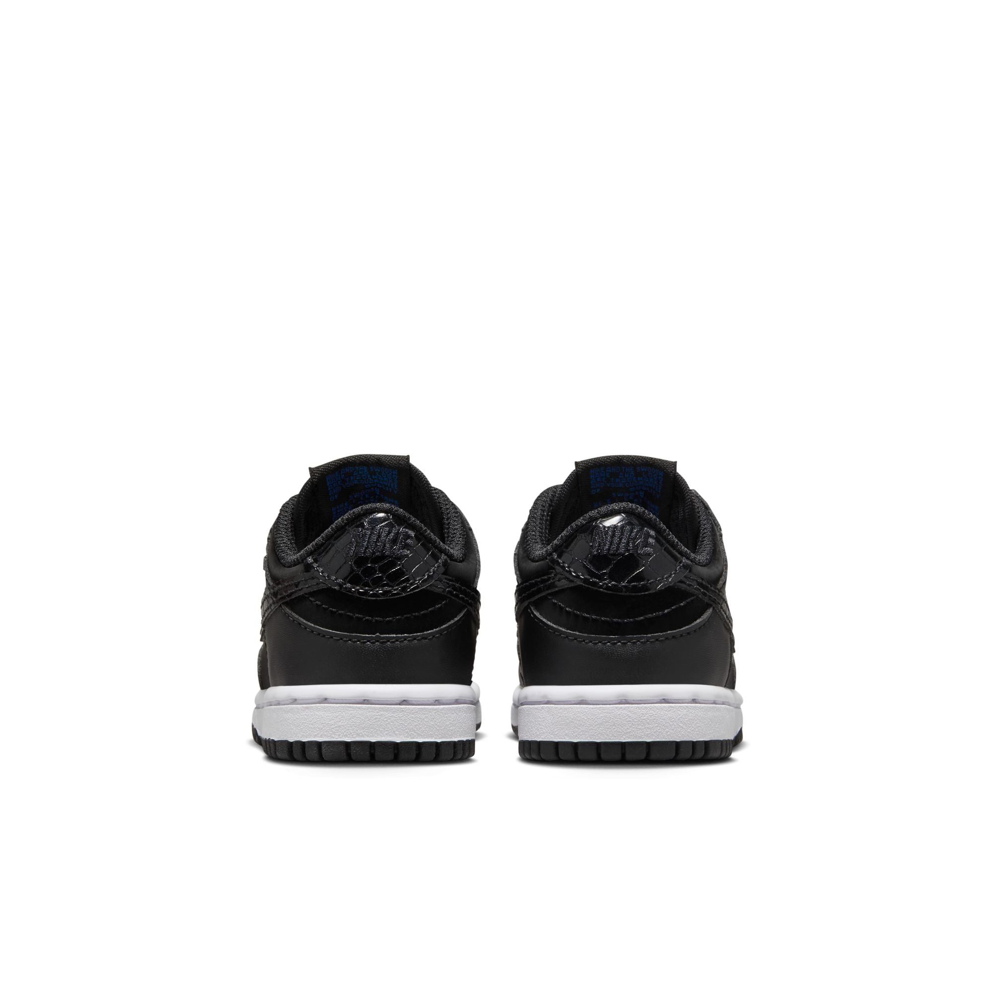 KIDS NIKE DUNK LOW SE TD (BLACK CROC)