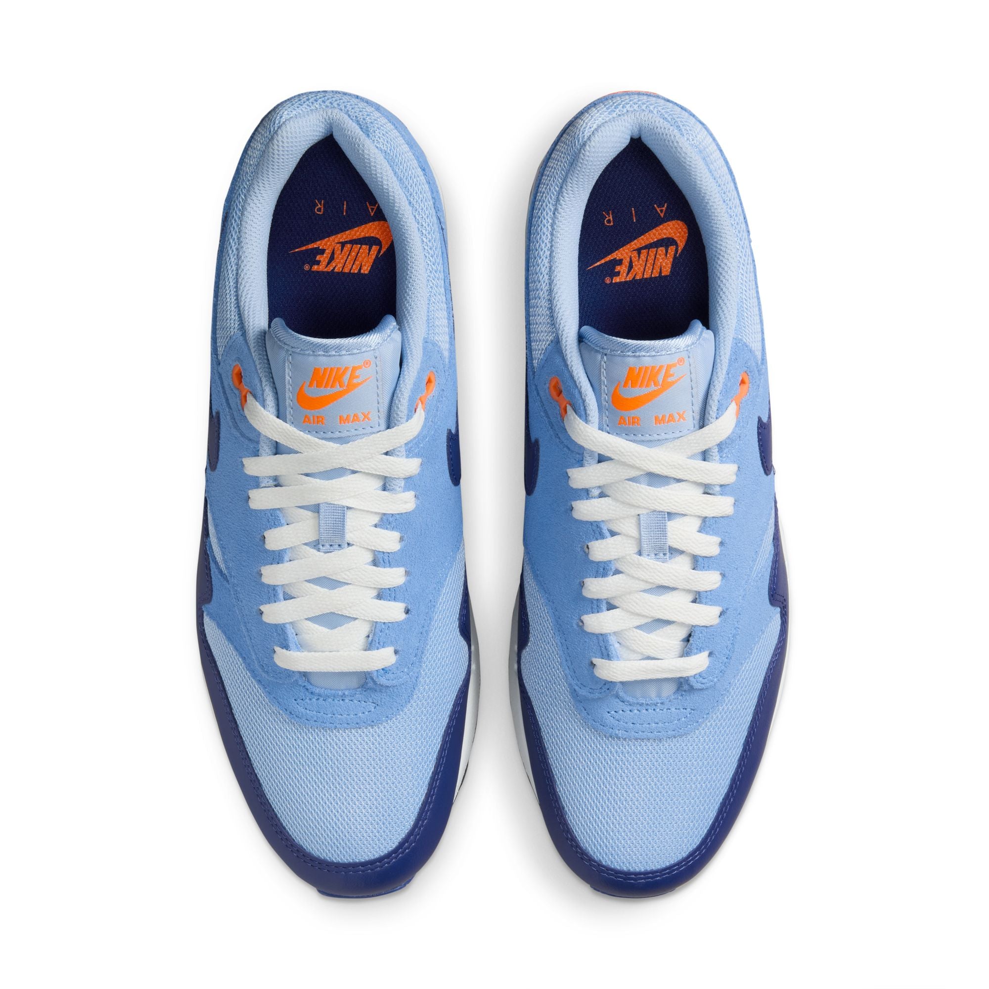 MENS NIKE AIR MAX 1 ESSENTIAL (PSYCHIC BLUE/DEEP ROYAL BLUE/HYPER PINK)