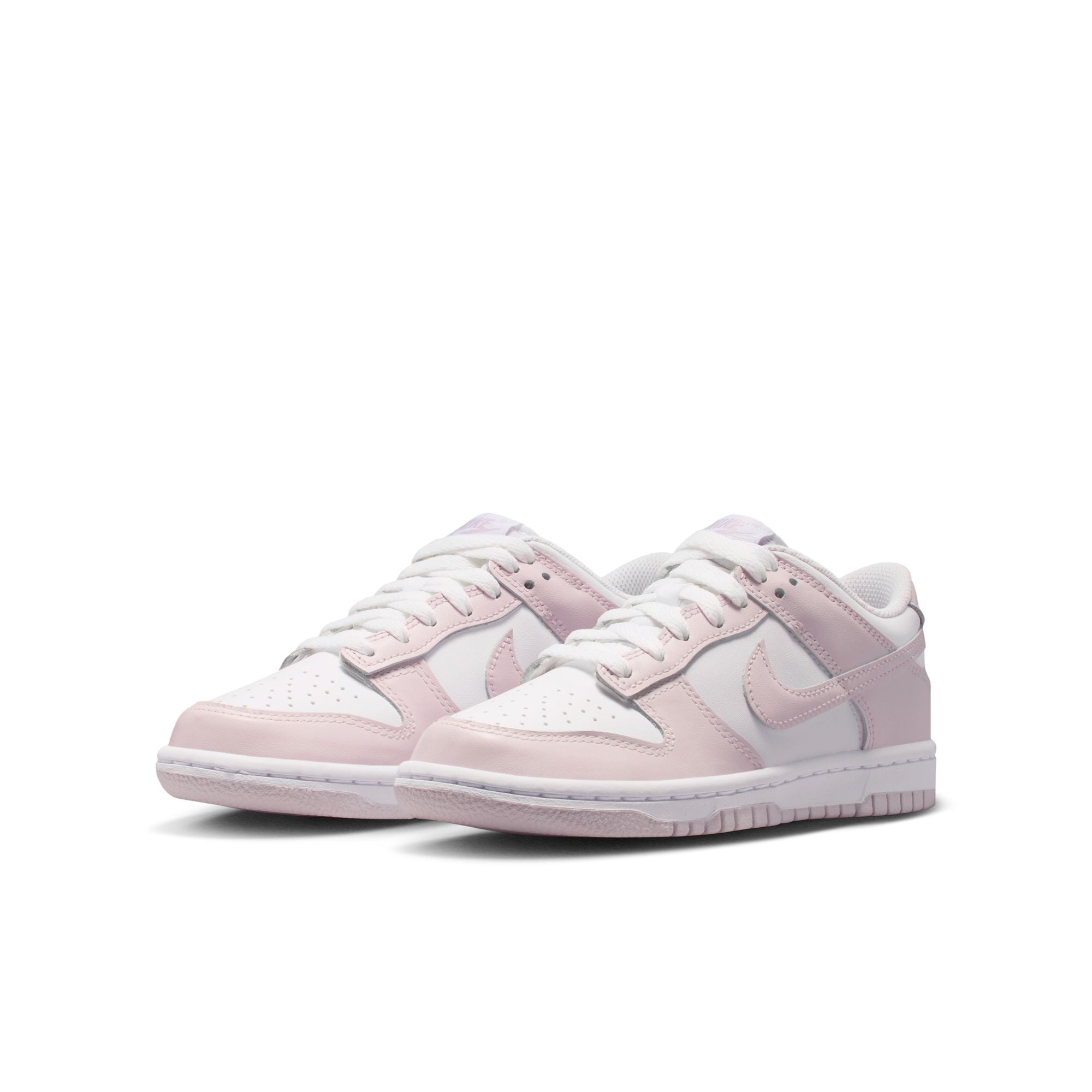 KIDS NIKE DUNK LOW GS (WHITE/LIGHT VIOLET)