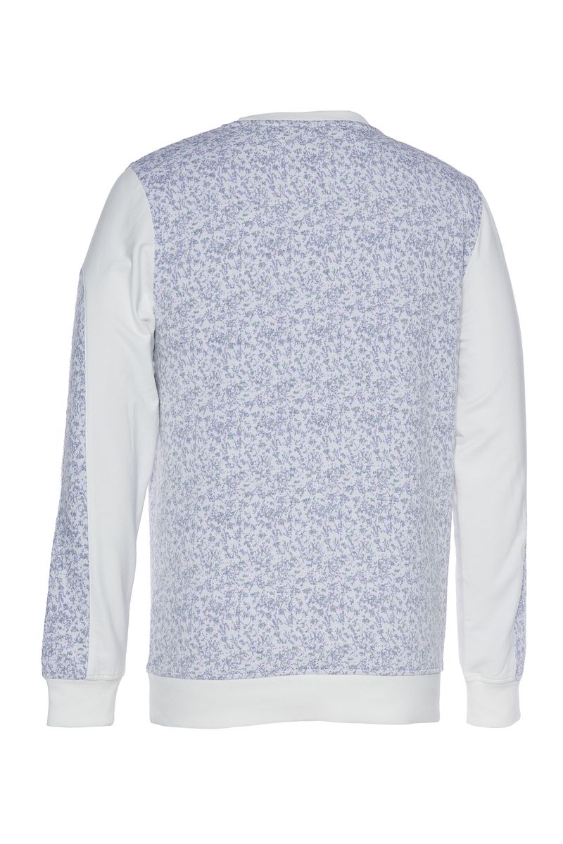 OLEG| MENS LS FANCY KNIT CREW (LILAC)