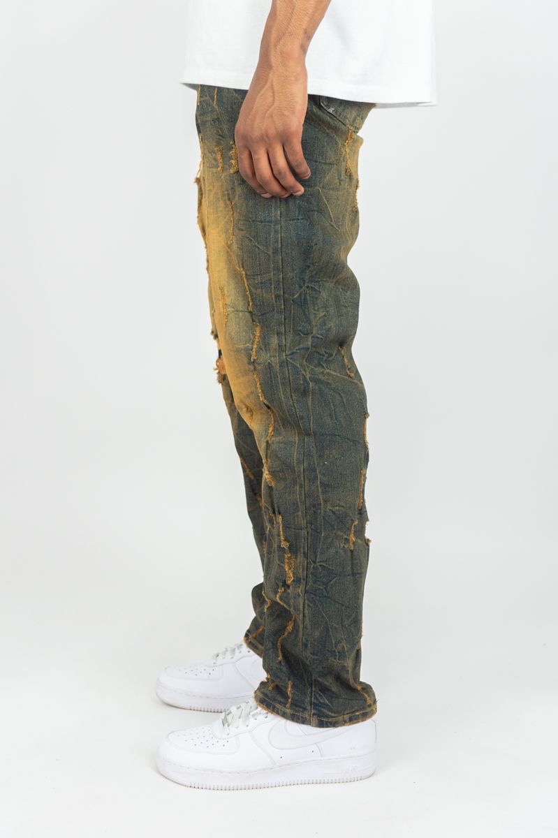 MENS R3BEL DENIM STRAIGHT FIT JEAN (VINTAGE)