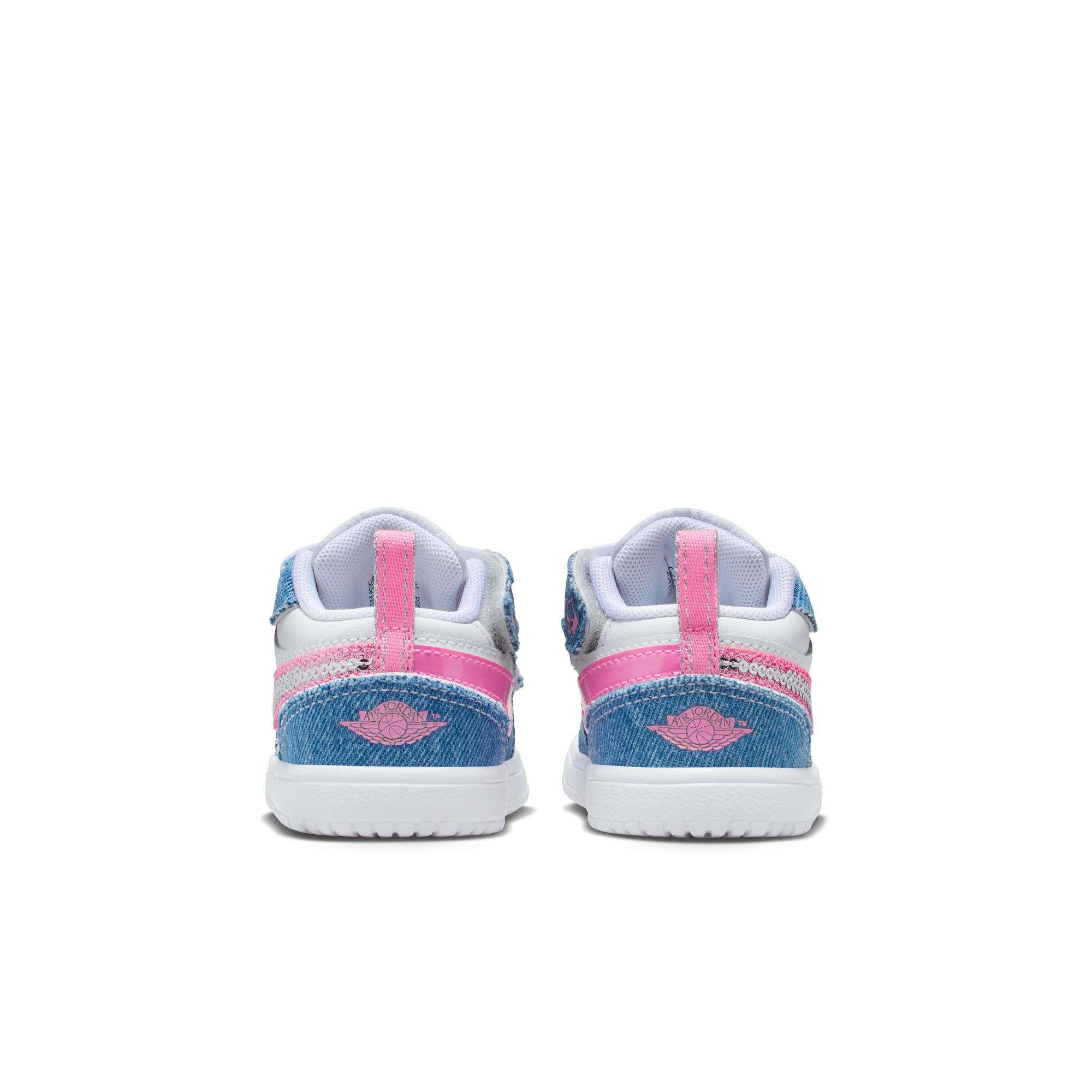KIDS JORDAN 1 LOW ALT SE TD (COBALT BLISS/PINK GLOW/WHITE)