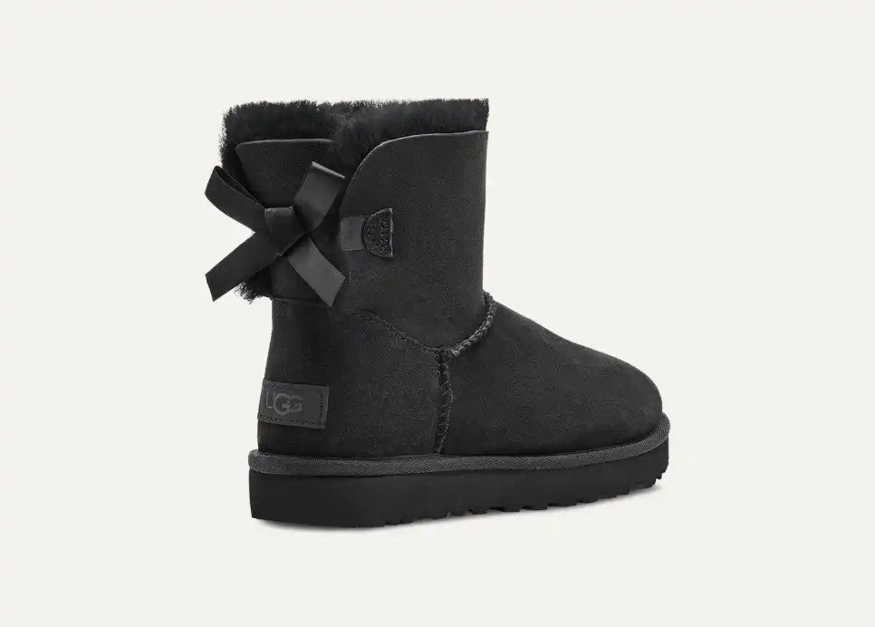 WOMENS UGG MINI BAILEY BOW II (BLACK)