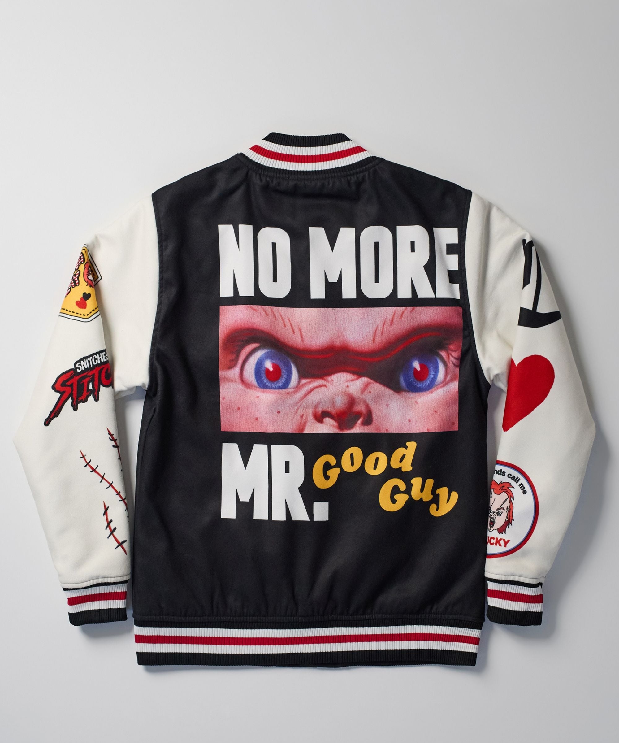 MENS REASON CHUCKY VARSITY JACKET (BLACK)