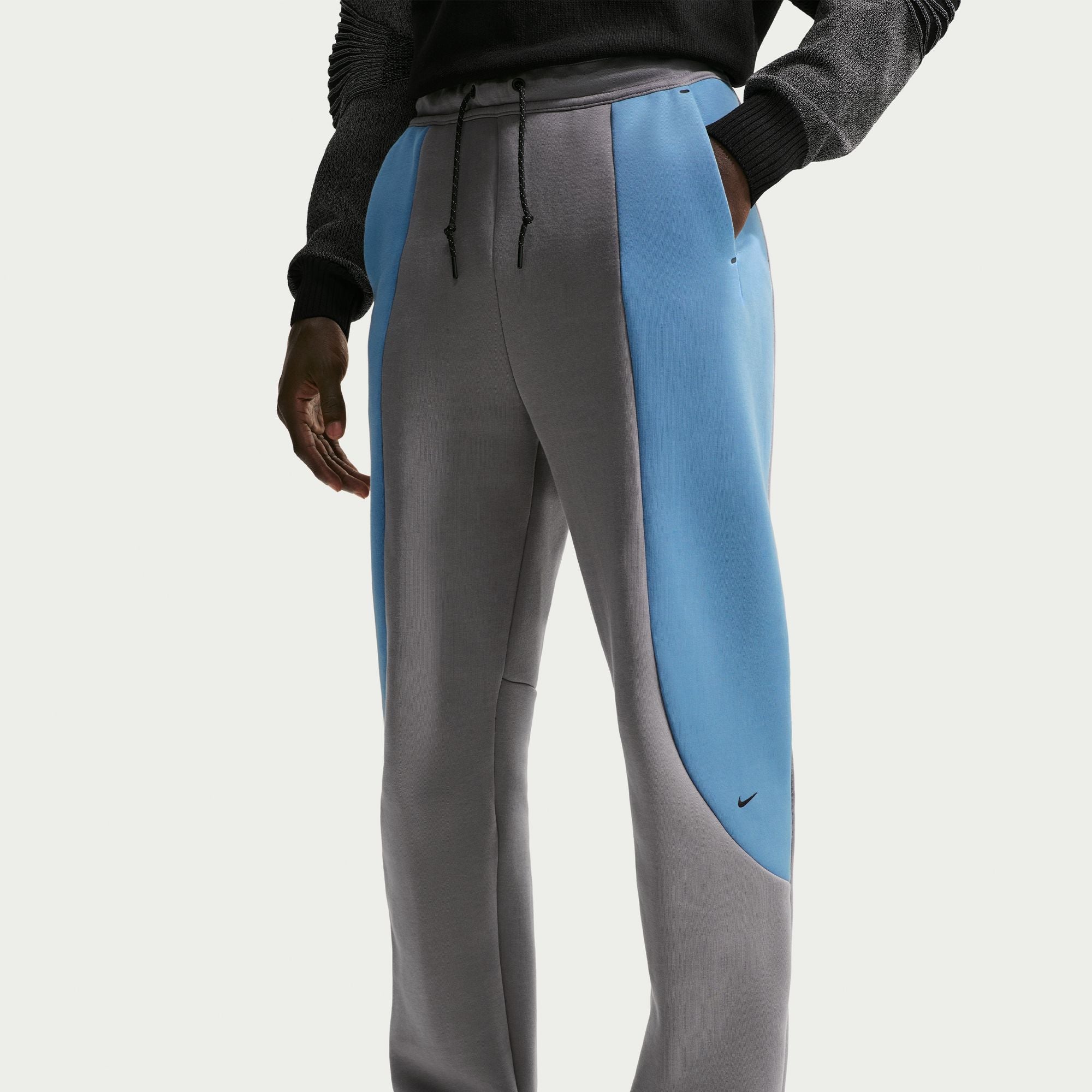 MENS NIKE TECH COLOR BLOCK FZ WARMUP (PENCIL POINT/WORK BLUE/BLACK)