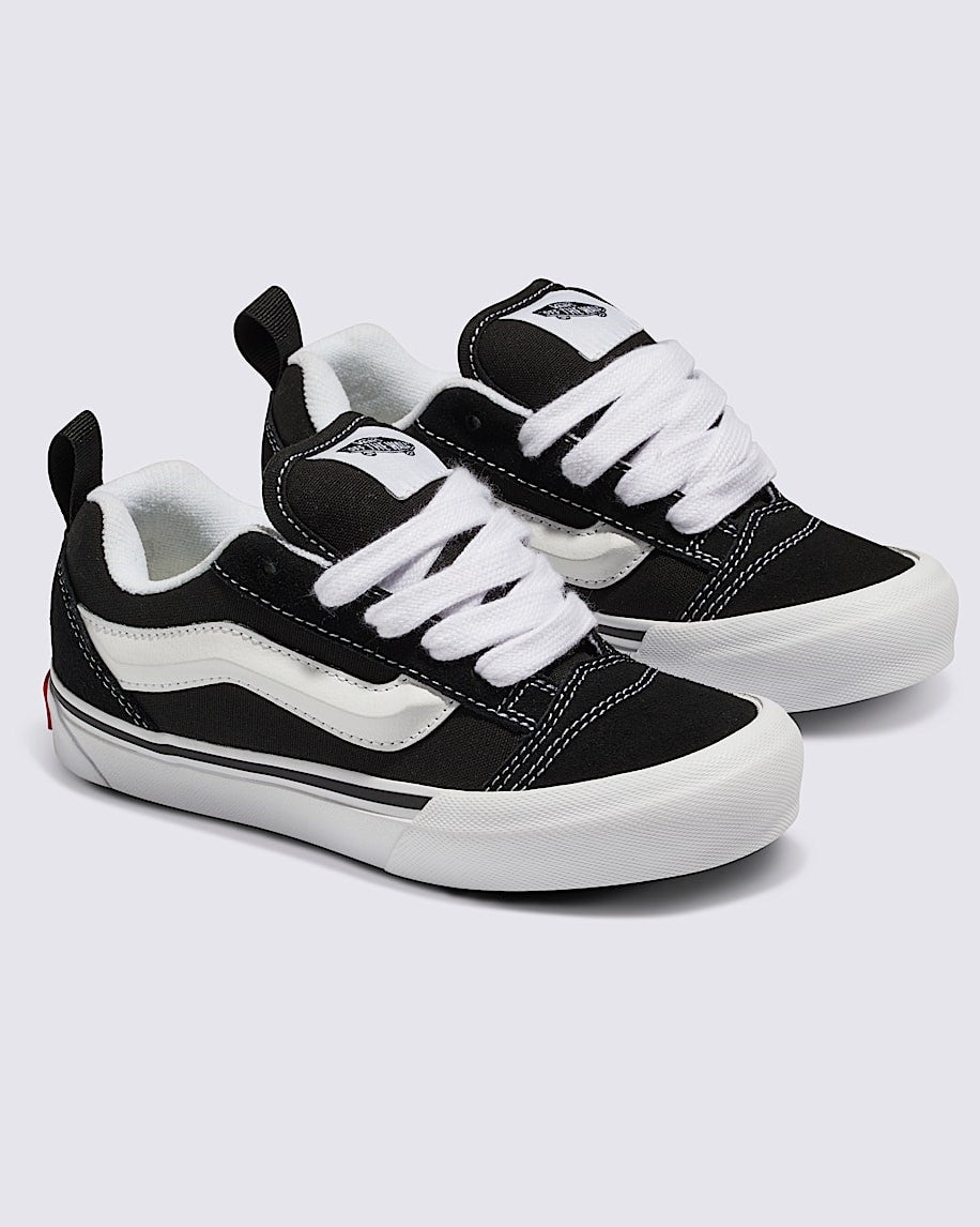 LITTLE KIDS KNU SKOOL SHOE (BLACK/WHITE)