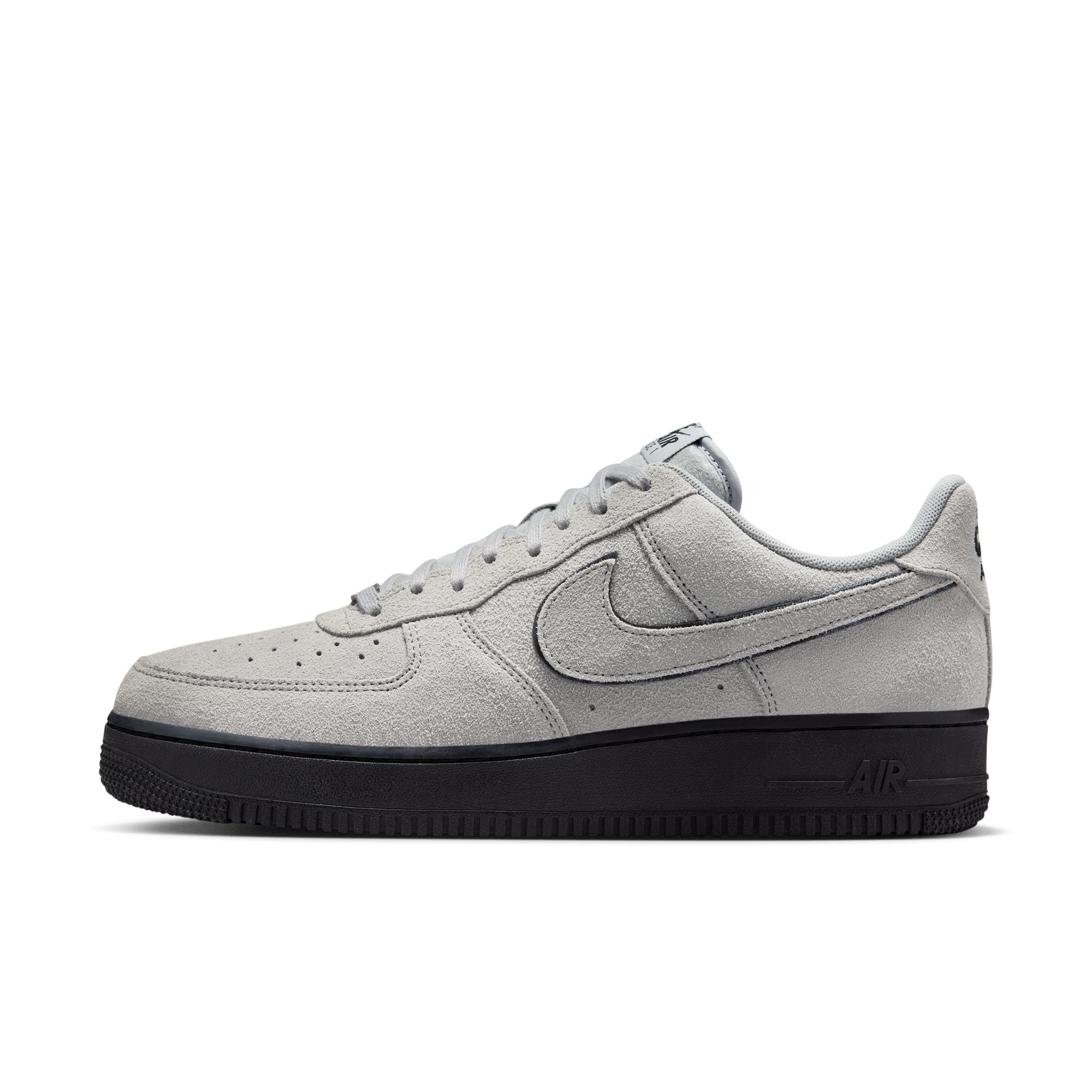 MENS NIKE AIR FORCE 1 '07 LV8 (LT SMOKE GREY/BLACK)