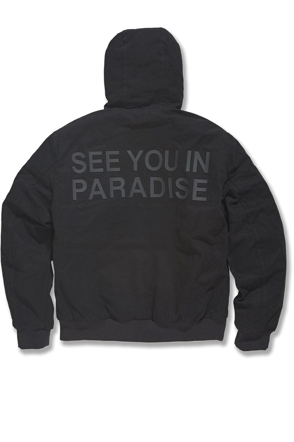 BIG MENS JORDAN CRAIG SEE YOU IN PARADISE HOODED WORK JACKET (BLACK)