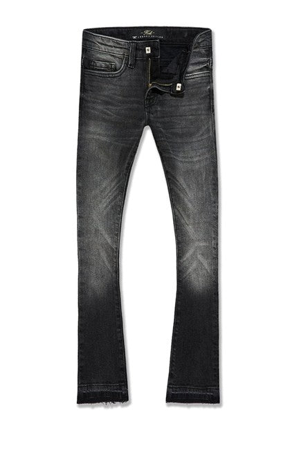 KIDS JORDAN CRAIG STACKED SLAUSON DENIM (BLACK SHADOW)