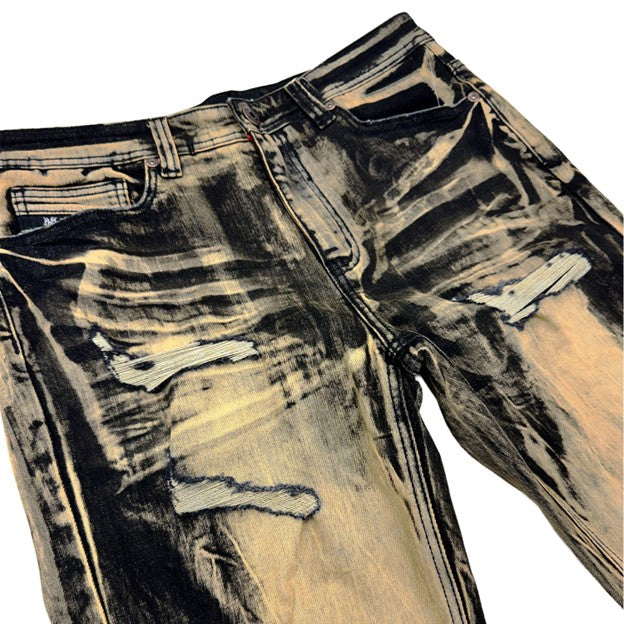 MENS MAKOBI SERGIO STRAIGHT FIT JEAN (BROWN)