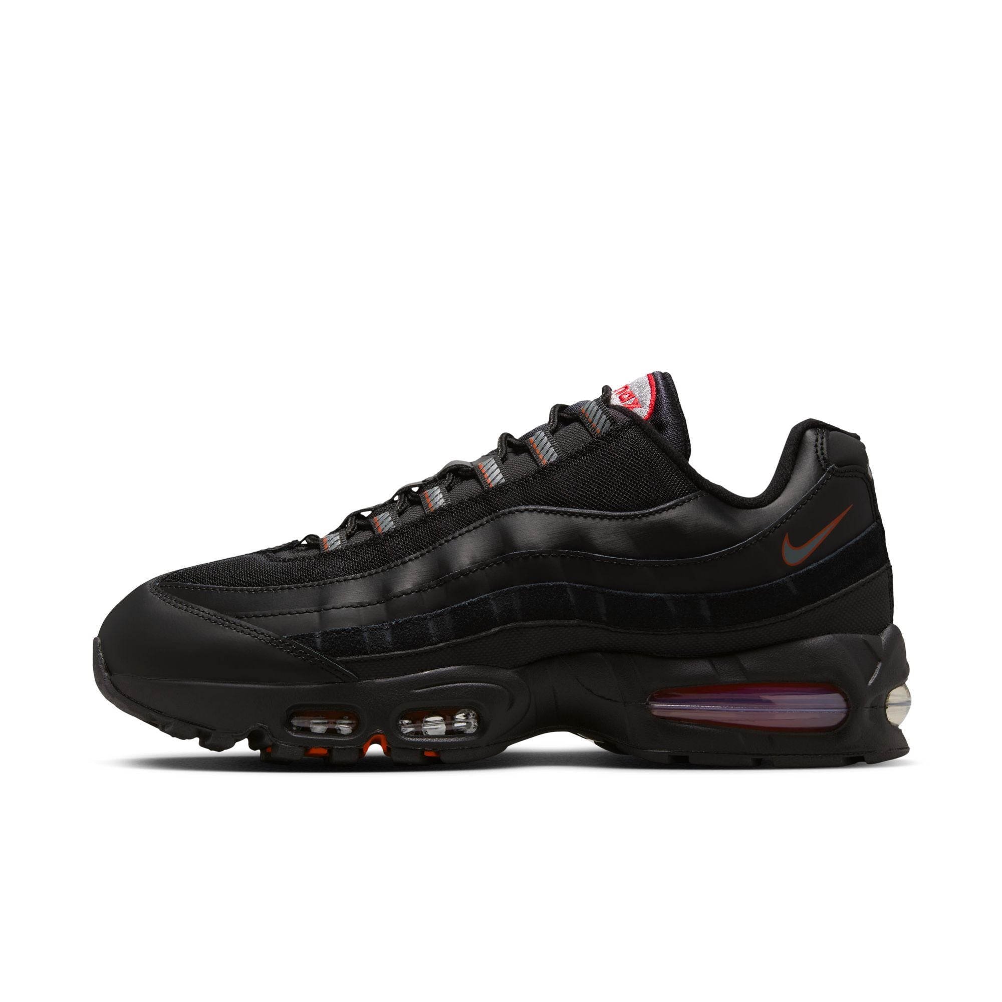 MENS NIKE AIR MAX 95 BIG BUBBLE (BLACK/SMOKE GREY/UNIVERSITY RED/WHITE)