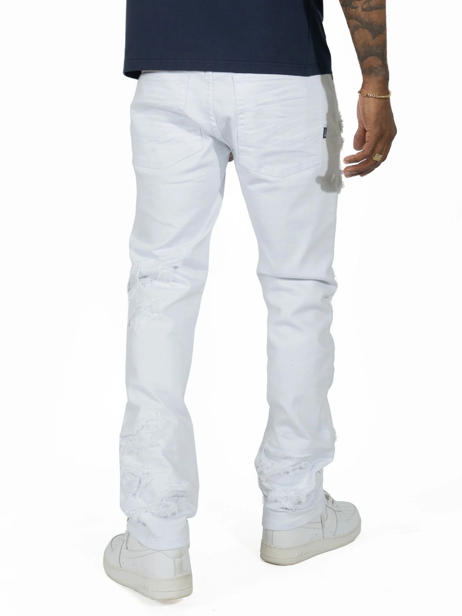 MENS MAKOBI SORRENTO JEAN (WHITE)