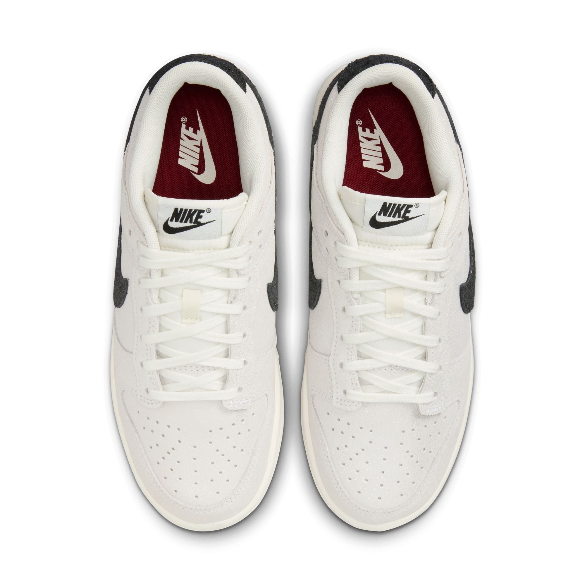 WOMENS NIKE DUNK LOW SE (WHITE/BLACK/TEAM RED)