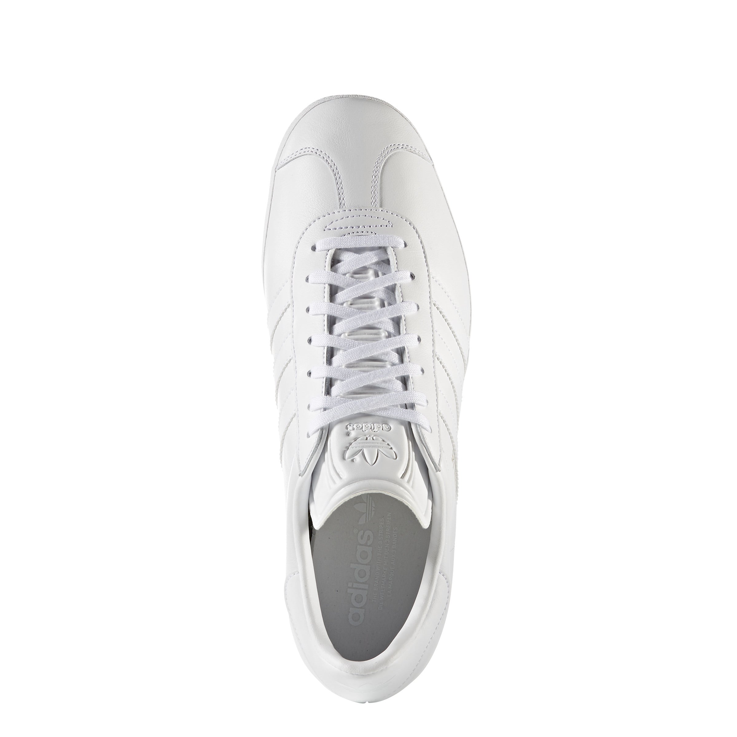 MENS ADIDAS GAZELLE (CLOUD WHITE / CLOUD WHITE / GOLD METALLIC)