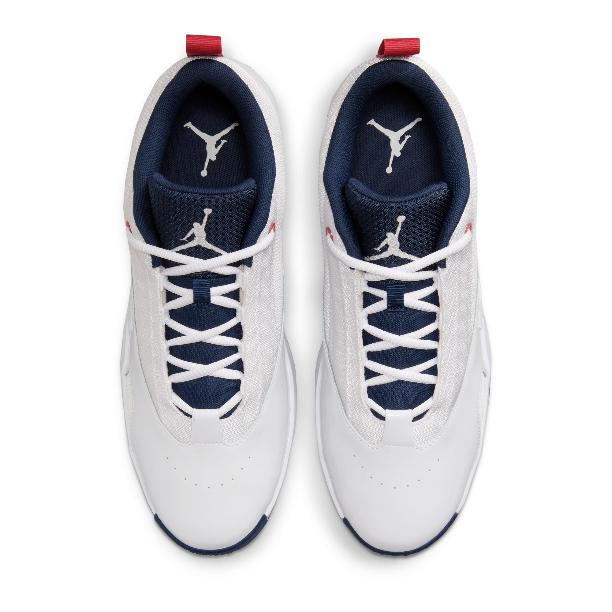 MENS JORDAN MAX AURA 6 (WHITE/MIDNIGHT NAVY/VARSITY RED)