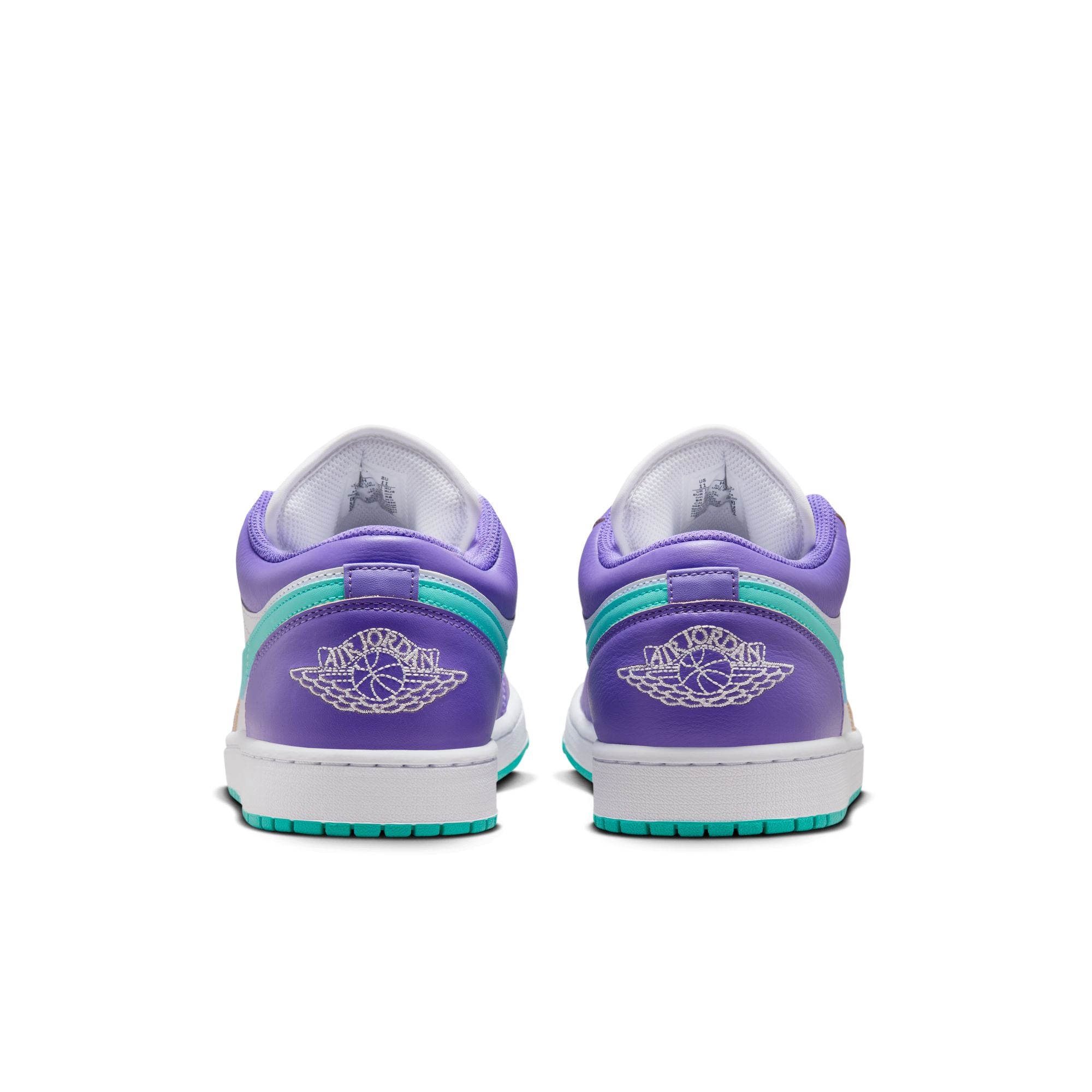 MENS AIR JORDAN 1 LOW SE (PSYCHIC PURPLE/HYPER JADE/WHITE/CONE)