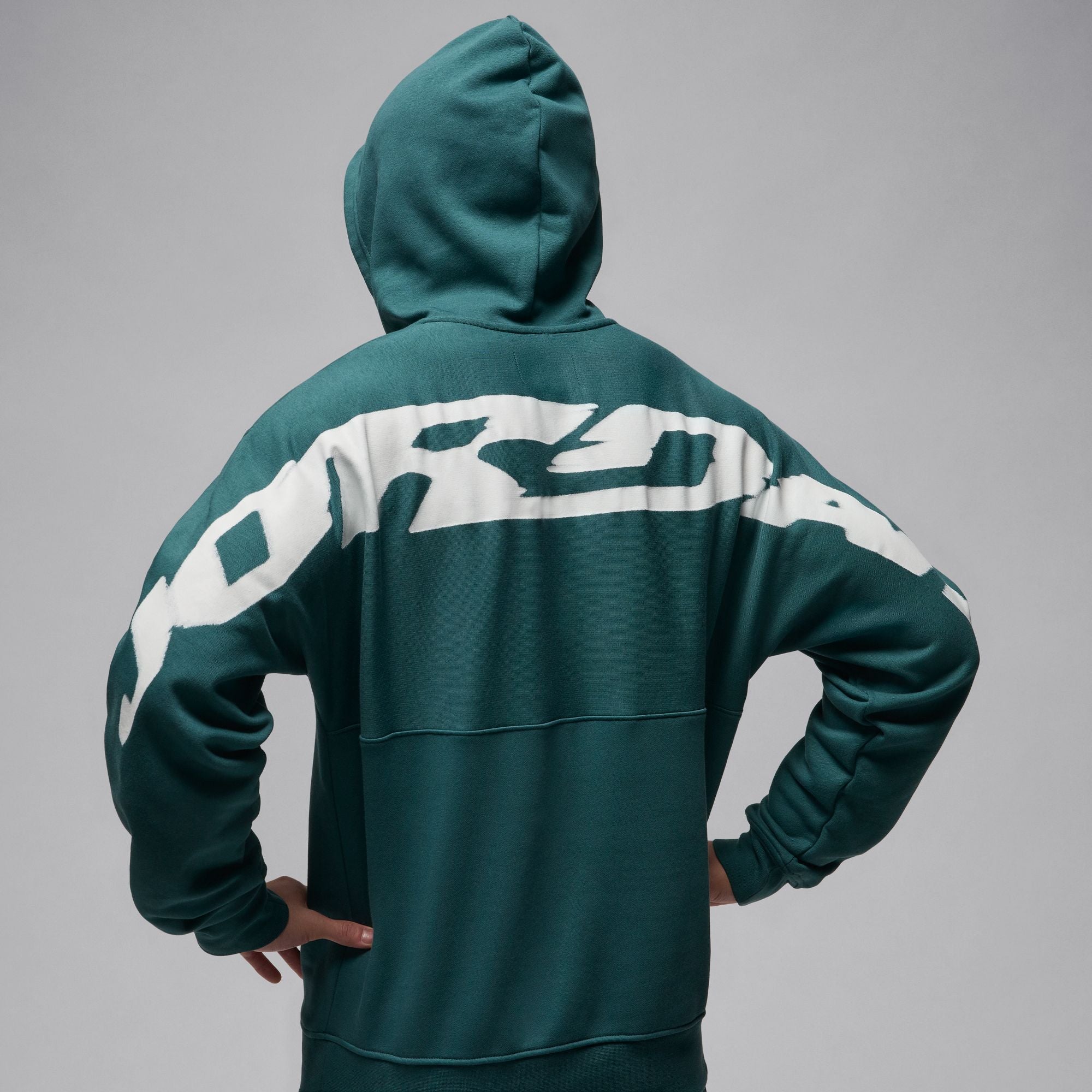 MJ MVP STATEMENT FLEECE PULLOVER HODDIE (OXIDIZED GREEN/SAIL)