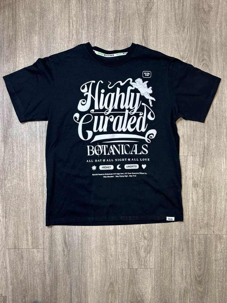 MENS HIGHLY UNDRTD CLEAN PUFF ANGEL SHIRT (BLACK)