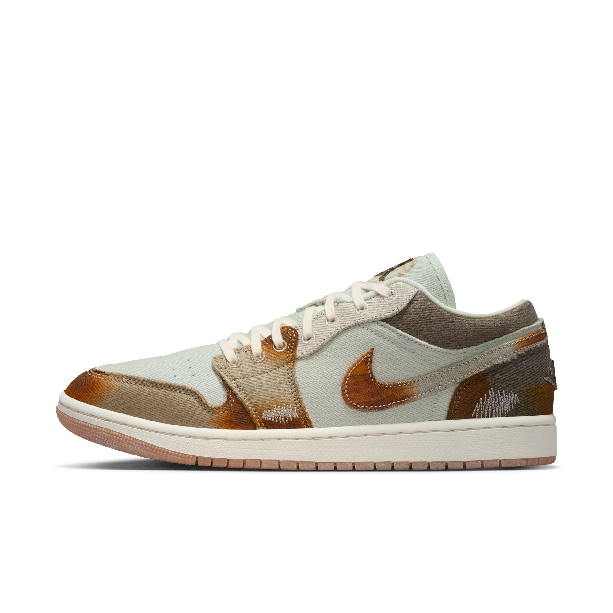 MENS AIR JORDAN 1 LOW SE (MULTI-COLOR/SAIL/LIGHT BONE)