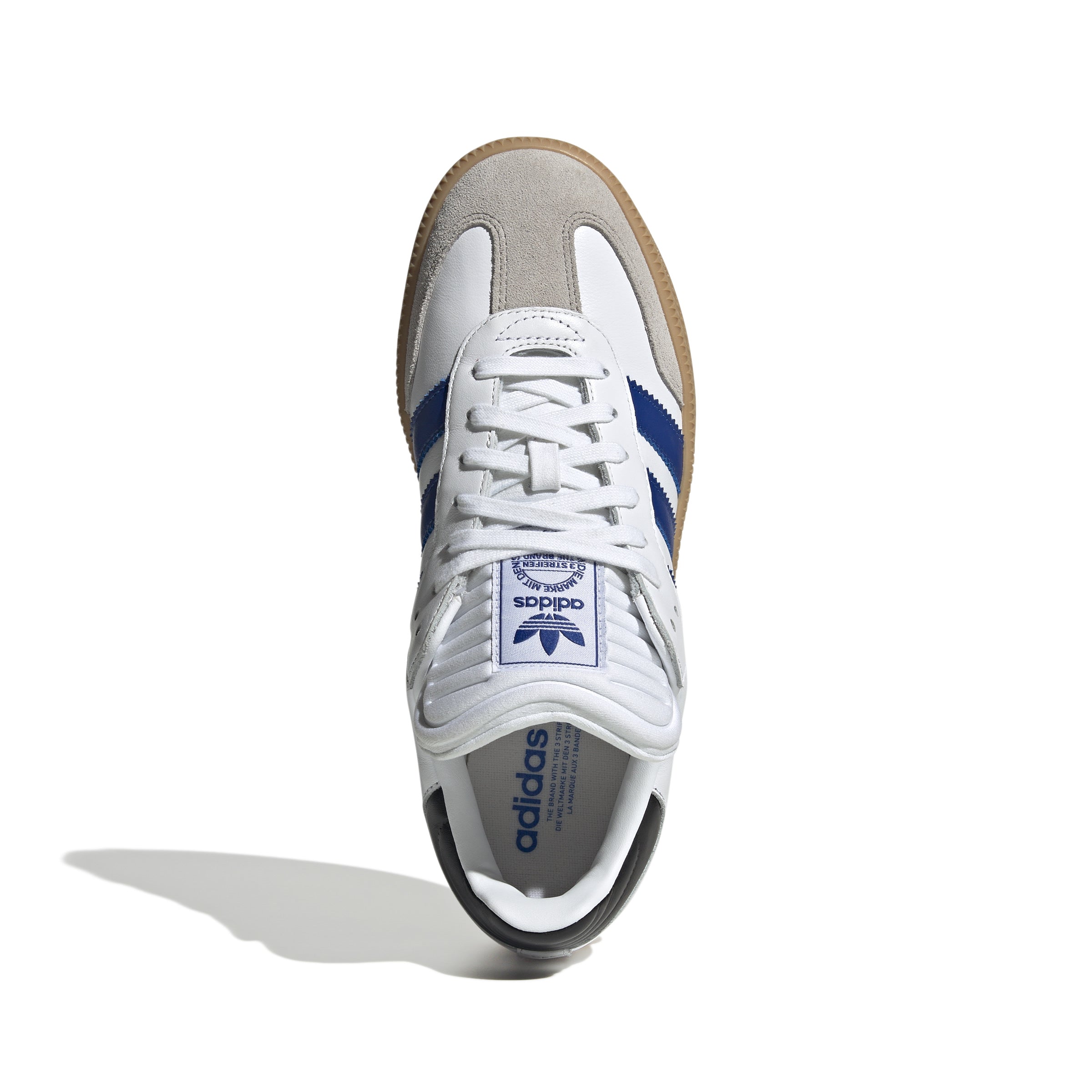 MENS ADIDAS SAMBA XLG (Cloud White / Royal Blue / Pantone)