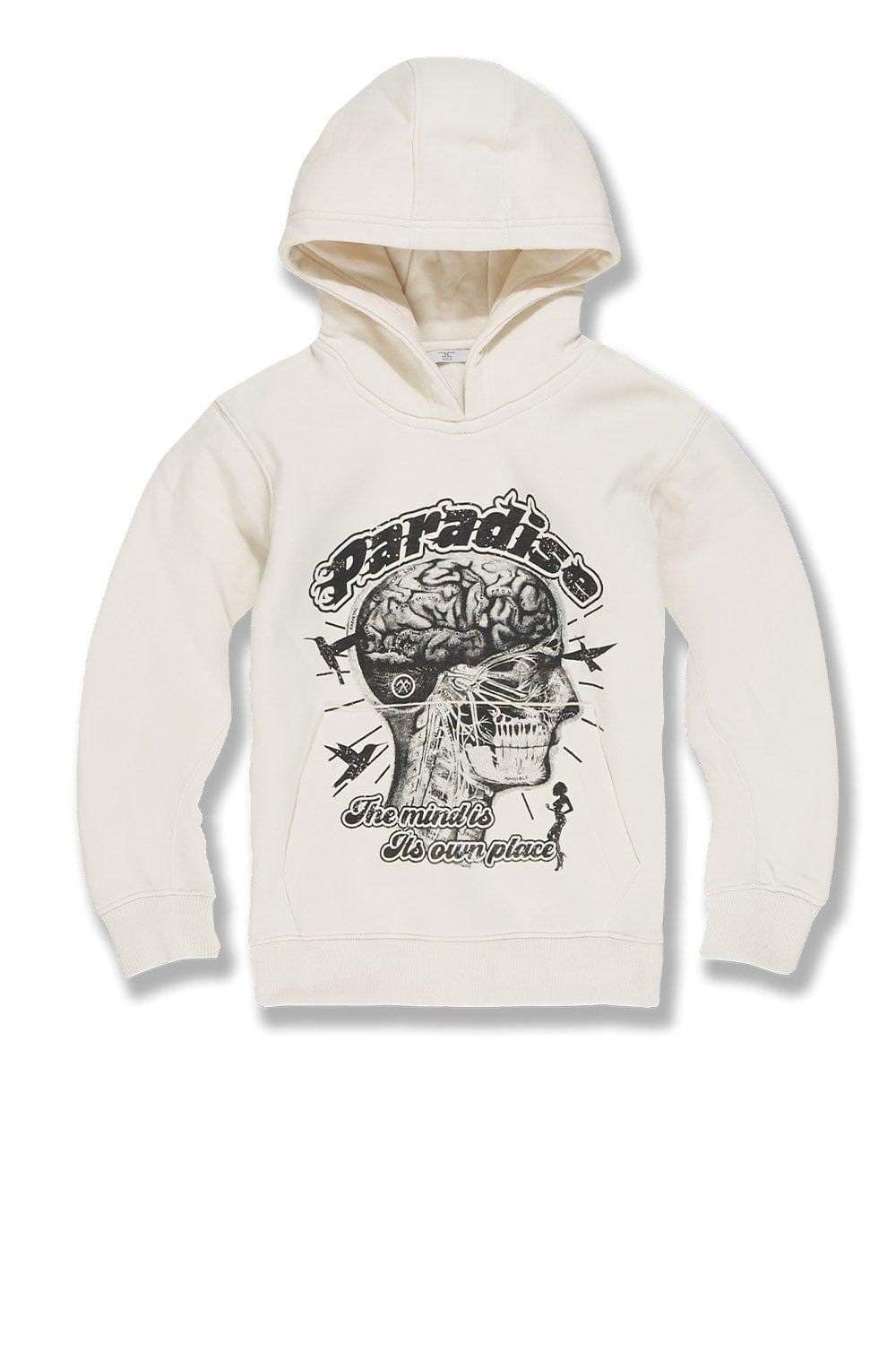 KIDS JORDAN CRAIG CRANIAL PARADISE PULLOVER HOODIE (BONE)