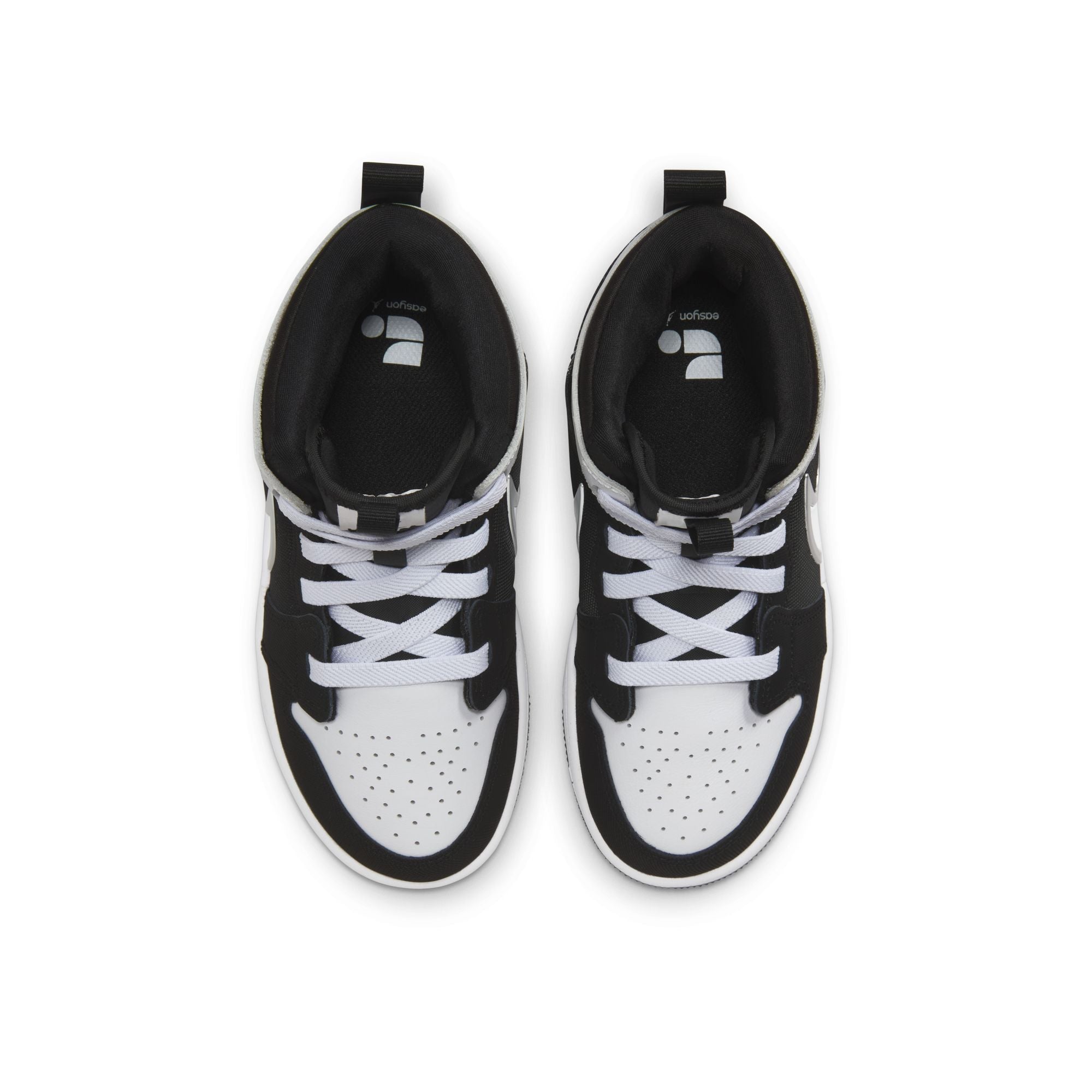 KIDS JORDAN 1 MID RM EASYON PS (BLACK/WHITE)