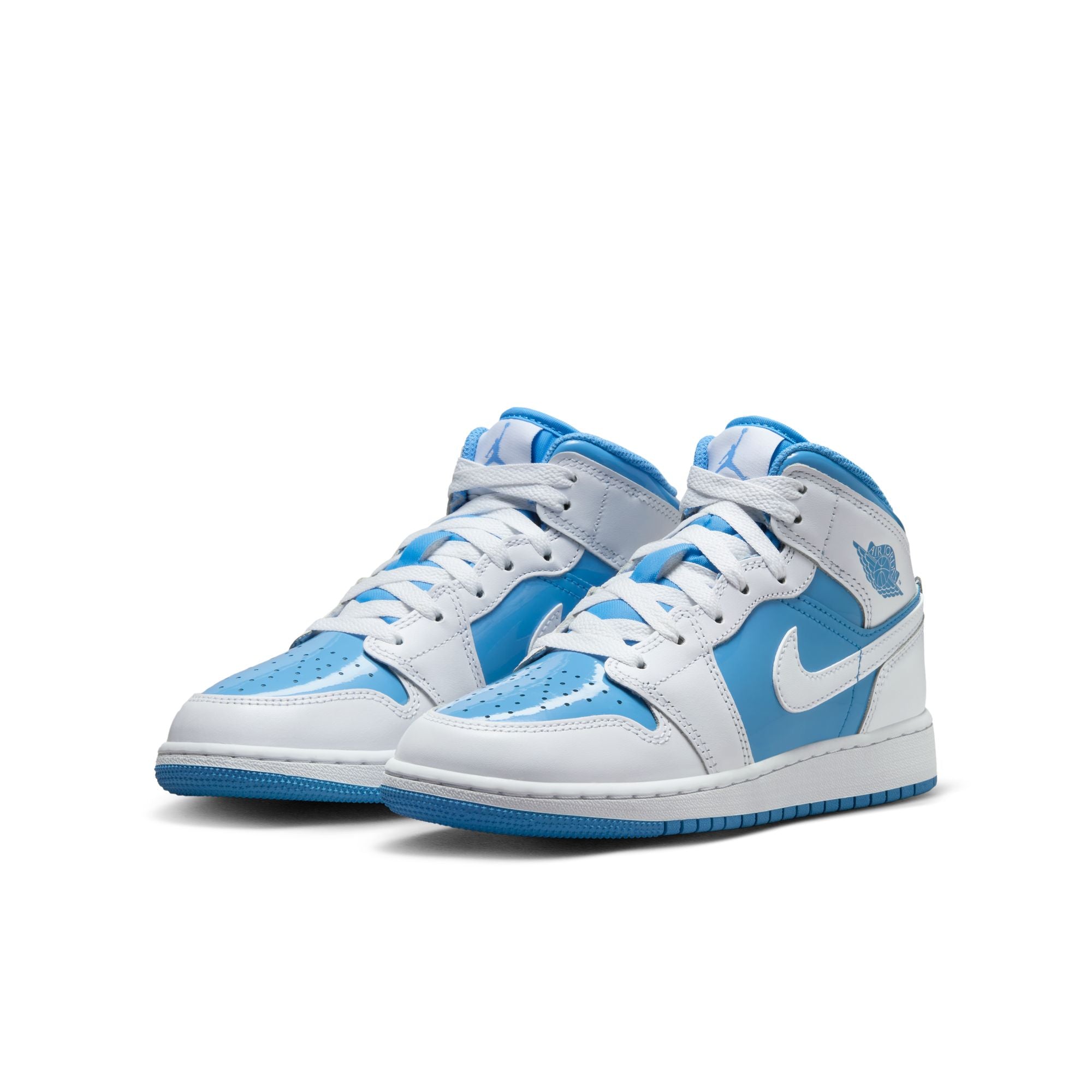 KIDS AIR JORDAN 1 MID SE GS (WHITE/LEGEND BLUE)