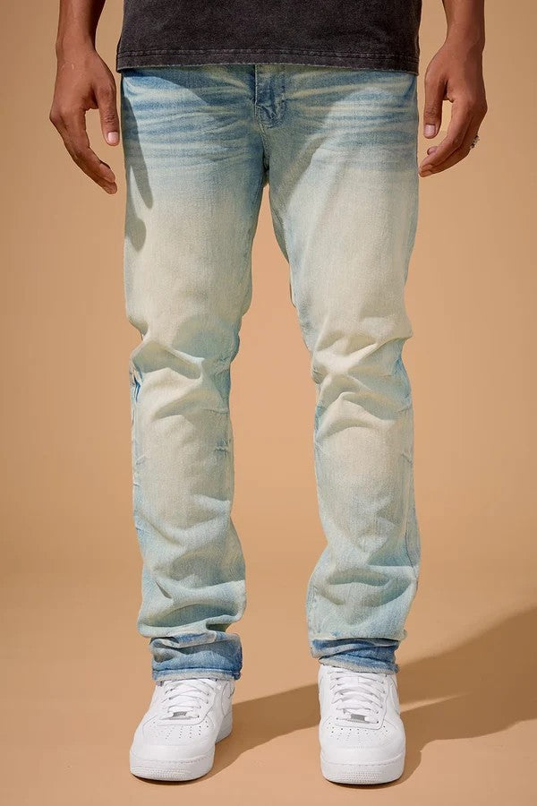 MENS JORDAN CRAIG COLLINS FIT EL NINO DENIM (ICED LAGER)