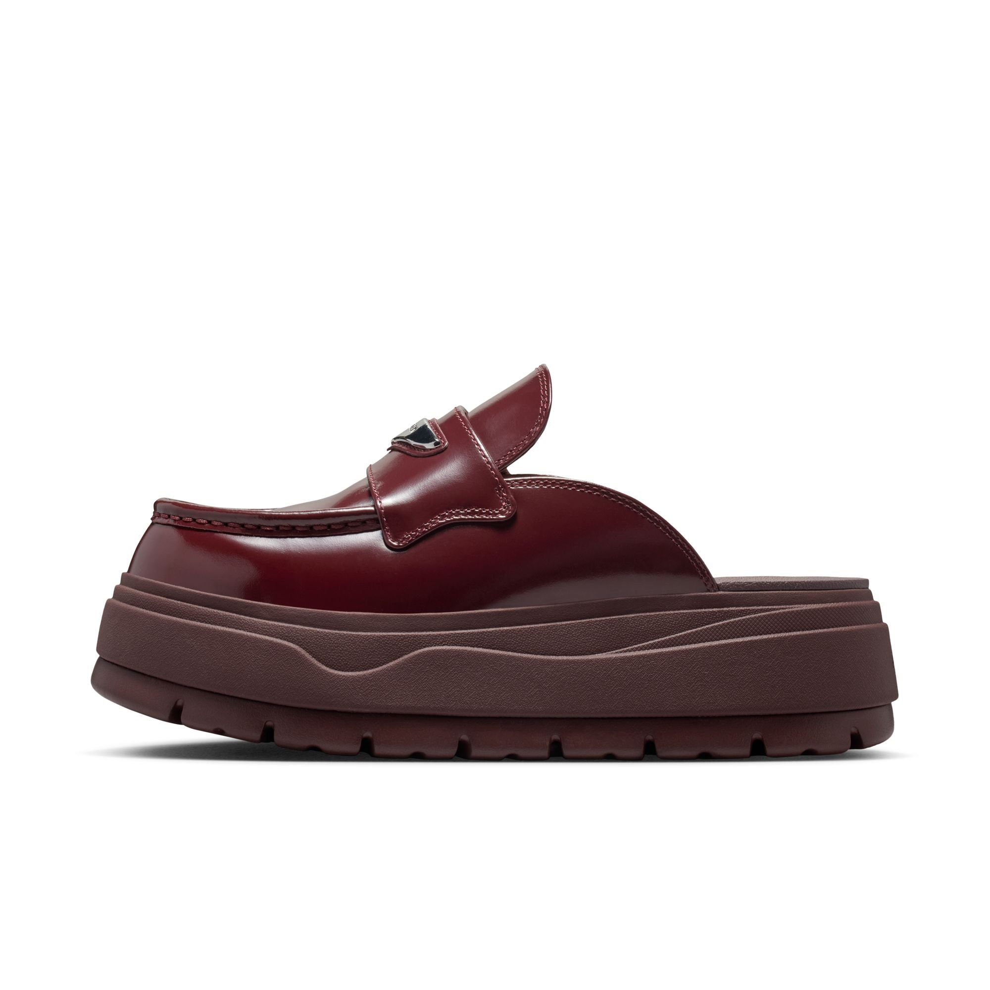 WOMENS JORDAN MULE (DARK TEAM RED/METALLIC SILVER)