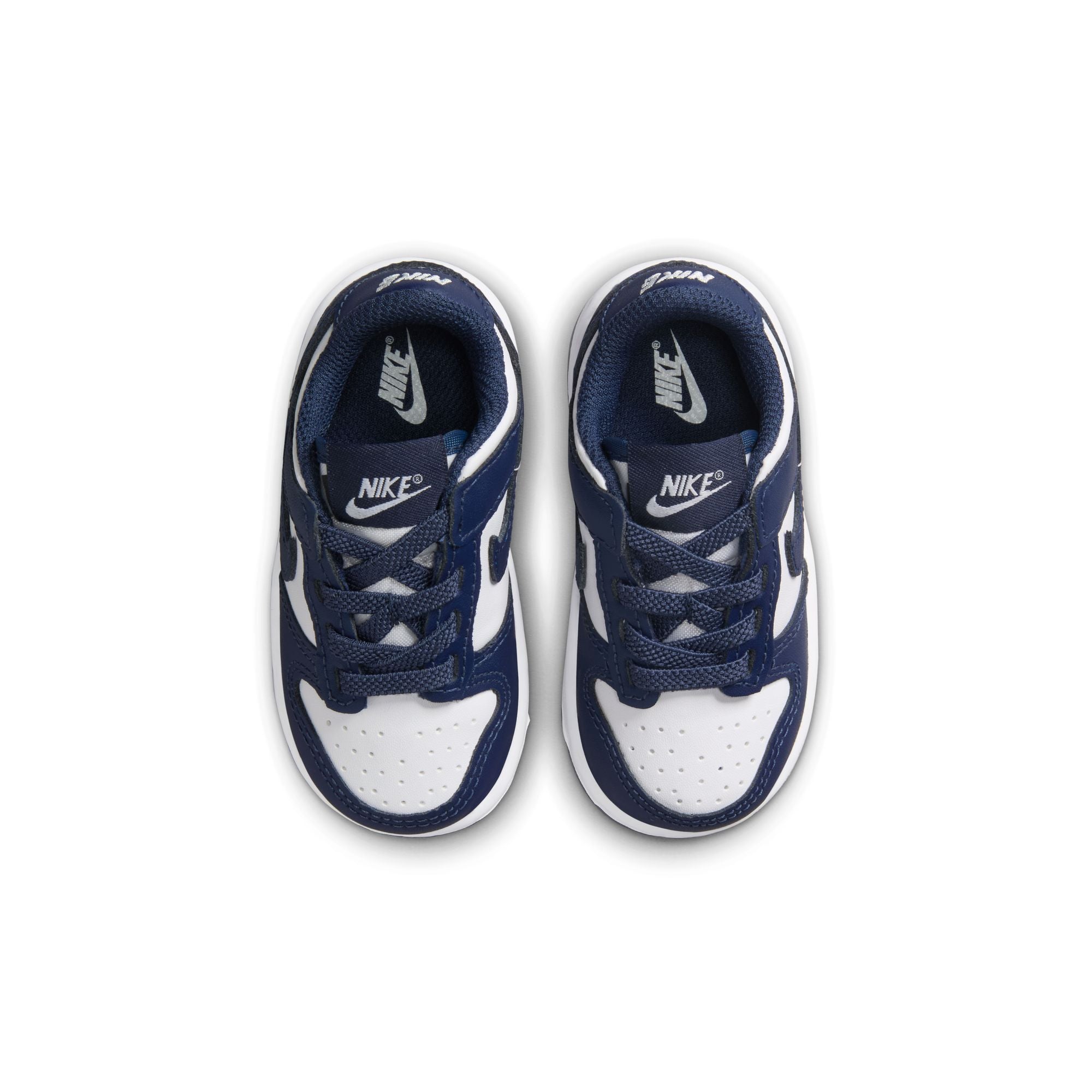 KIDS NIKE DUNK LOW TD (WHITE/MIDNIGHT NAVY)