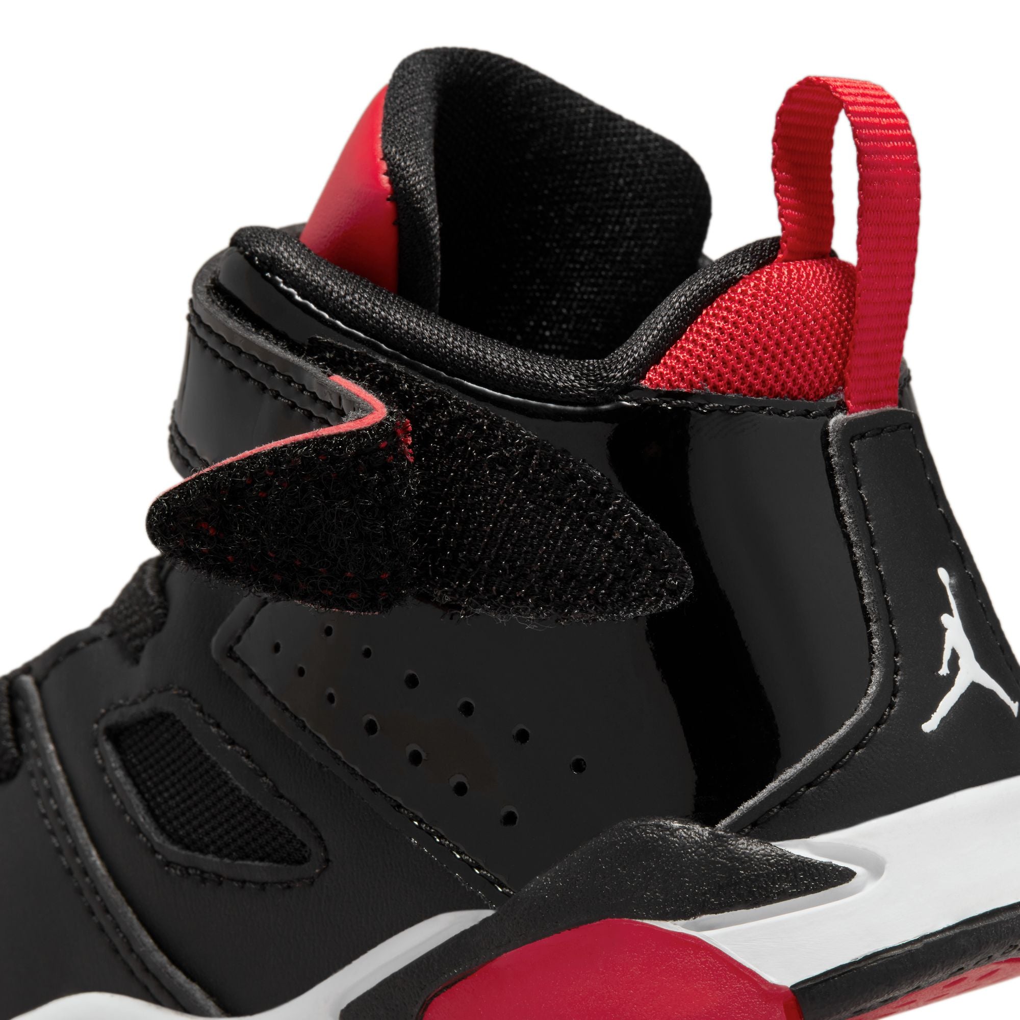 KIDS JORDAN FLIGHT CLUB '91 TD (BLACK/WHITE/UNIVERSITY RED)